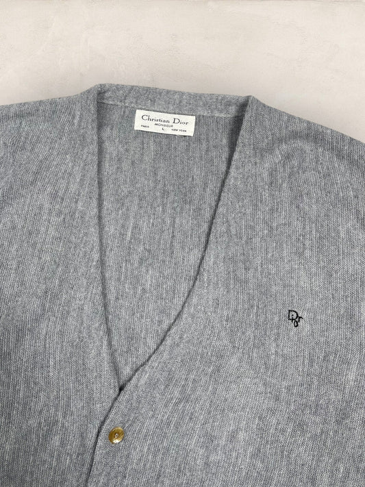 Cardigan Christian Dior Ref: 2525 - GRIS - L - amifrip - Friperie en ligne et vêtements vintage
