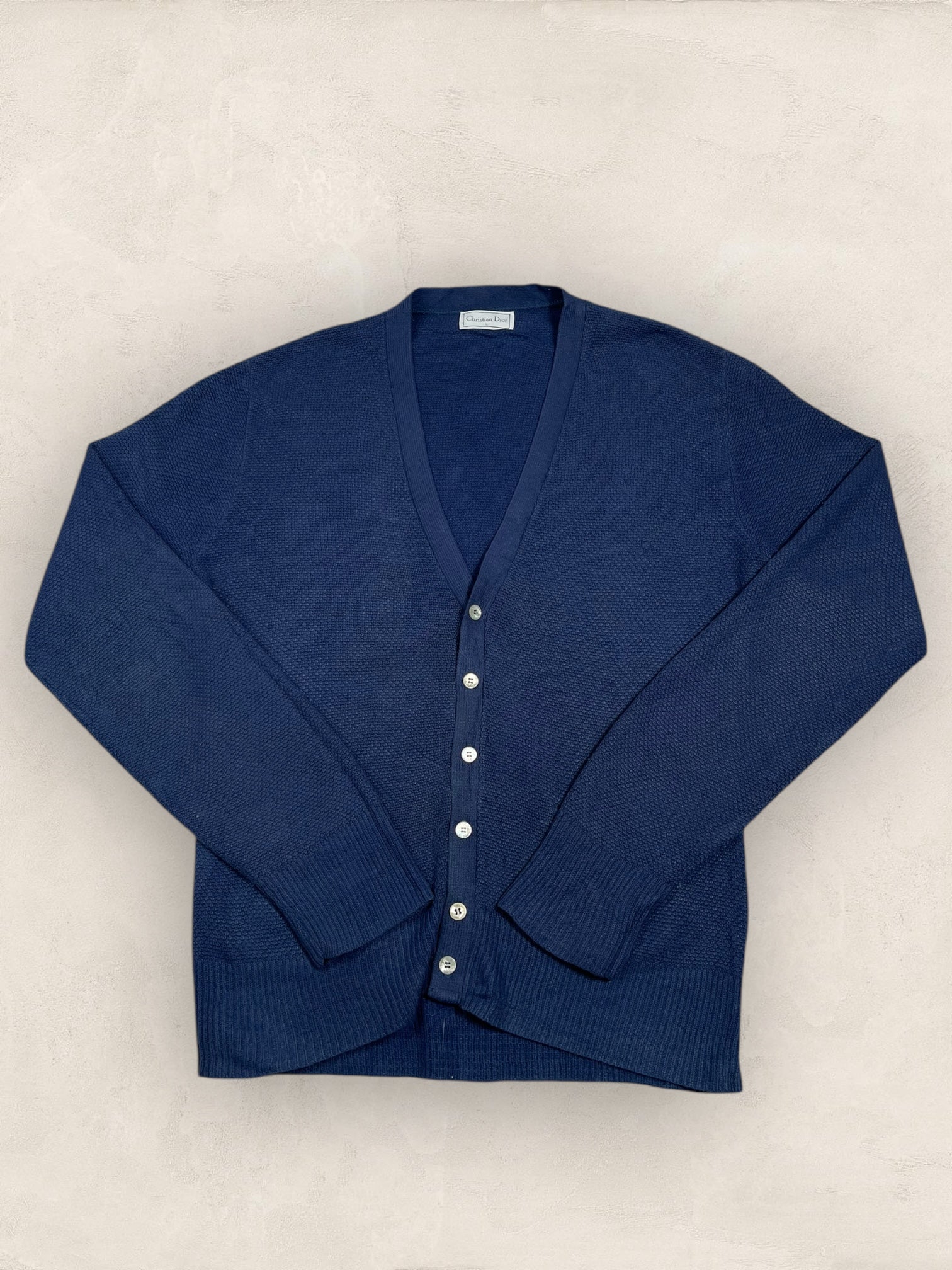 Cardigan Christian Dior Ref: 2536 - BLEU - L - amifrip - Friperie en ligne et vêtements vintage