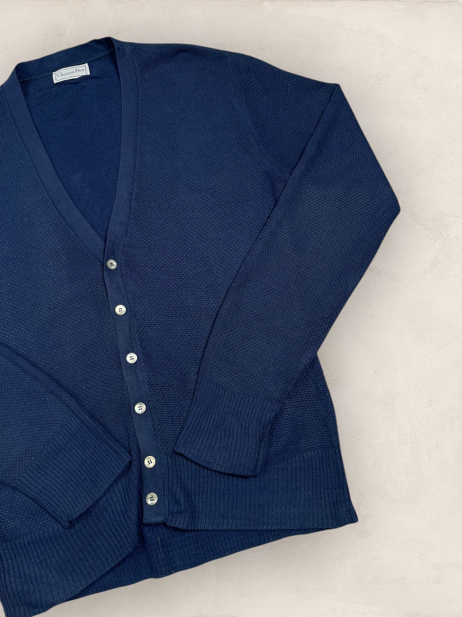 Cardigan Christian Dior Ref: 2536 - BLEU - L - amifrip - Friperie en ligne et vêtements vintage