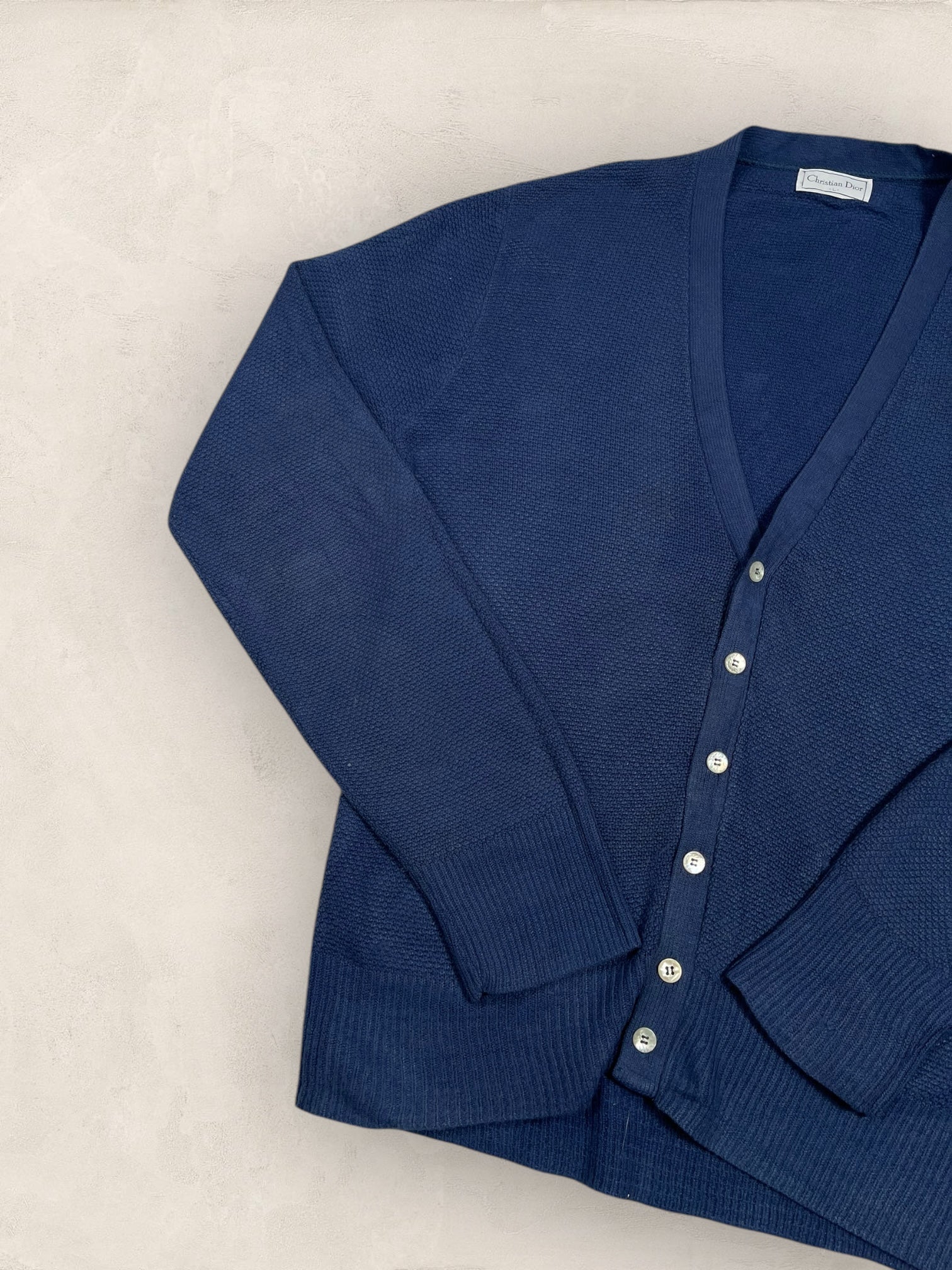 Cardigan Christian Dior Ref: 2536 - BLEU - L - amifrip - Friperie en ligne et vêtements vintage