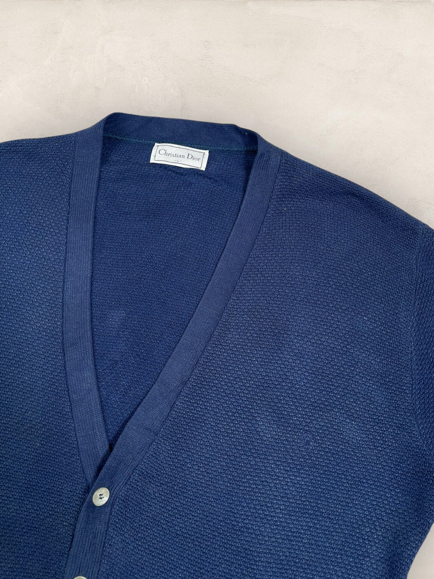 Cardigan Christian Dior Ref: 2536 - BLEU - L - amifrip - Friperie en ligne et vêtements vintage