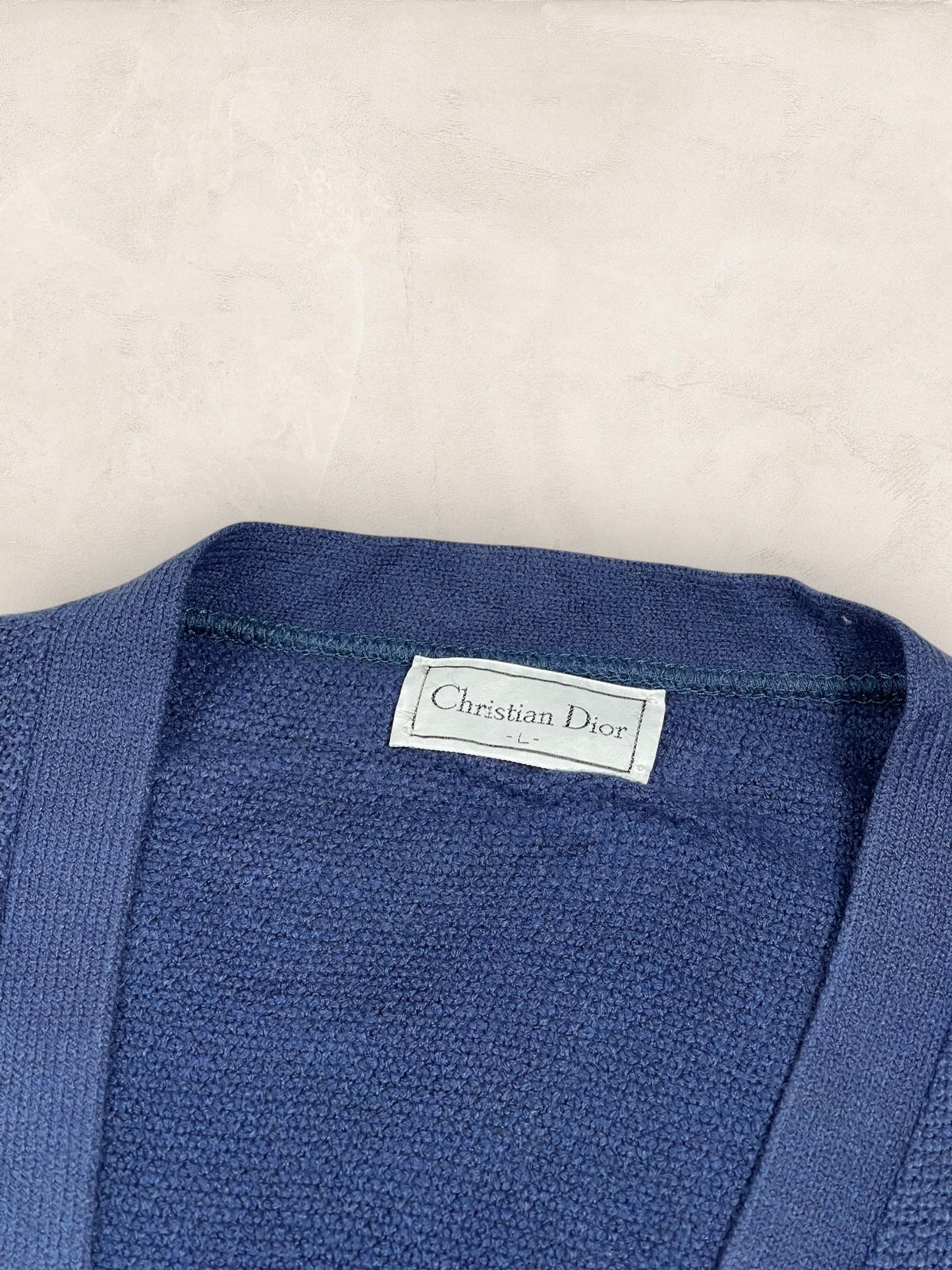 Cardigan Christian Dior Ref: 2536 - BLEU - L - amifrip - Friperie en ligne et vêtements vintage