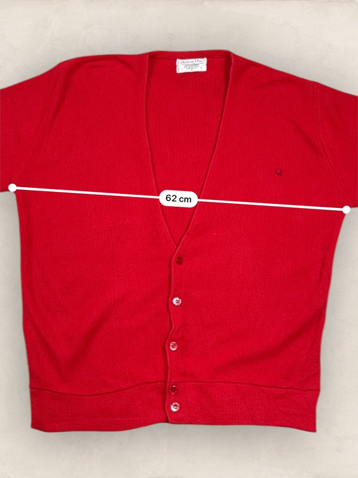 Cardigan Christian Dior Ref: 2538 - ROUGE - L - amifrip - Friperie en ligne et vêtements vintage
