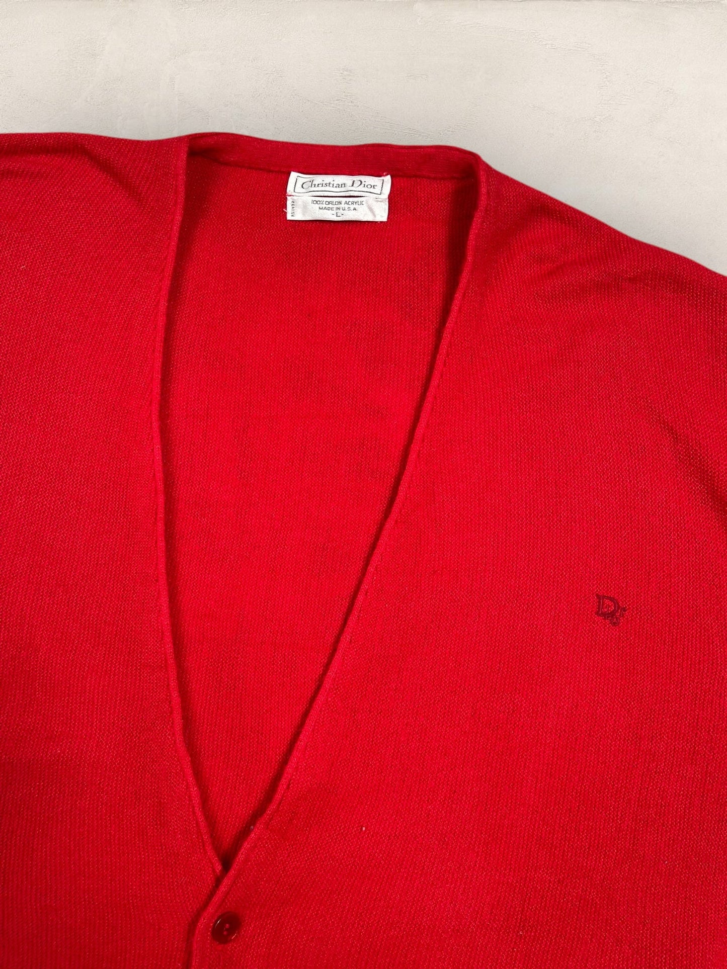 Cardigan Christian Dior Ref: 2538 - ROUGE - L - amifrip - Friperie en ligne et vêtements vintage