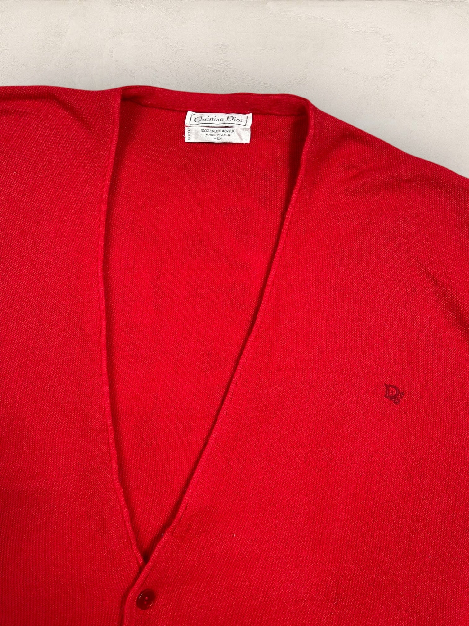 Cardigan Christian Dior Ref: 2538 - ROUGE - L - amifrip - Friperie en ligne et vêtements vintage