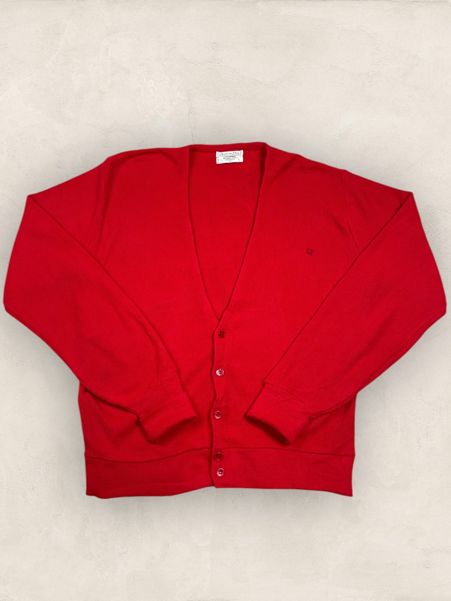 Cardigan Christian Dior Ref: 2538 - ROUGE - L - amifrip - Friperie en ligne et vêtements vintage