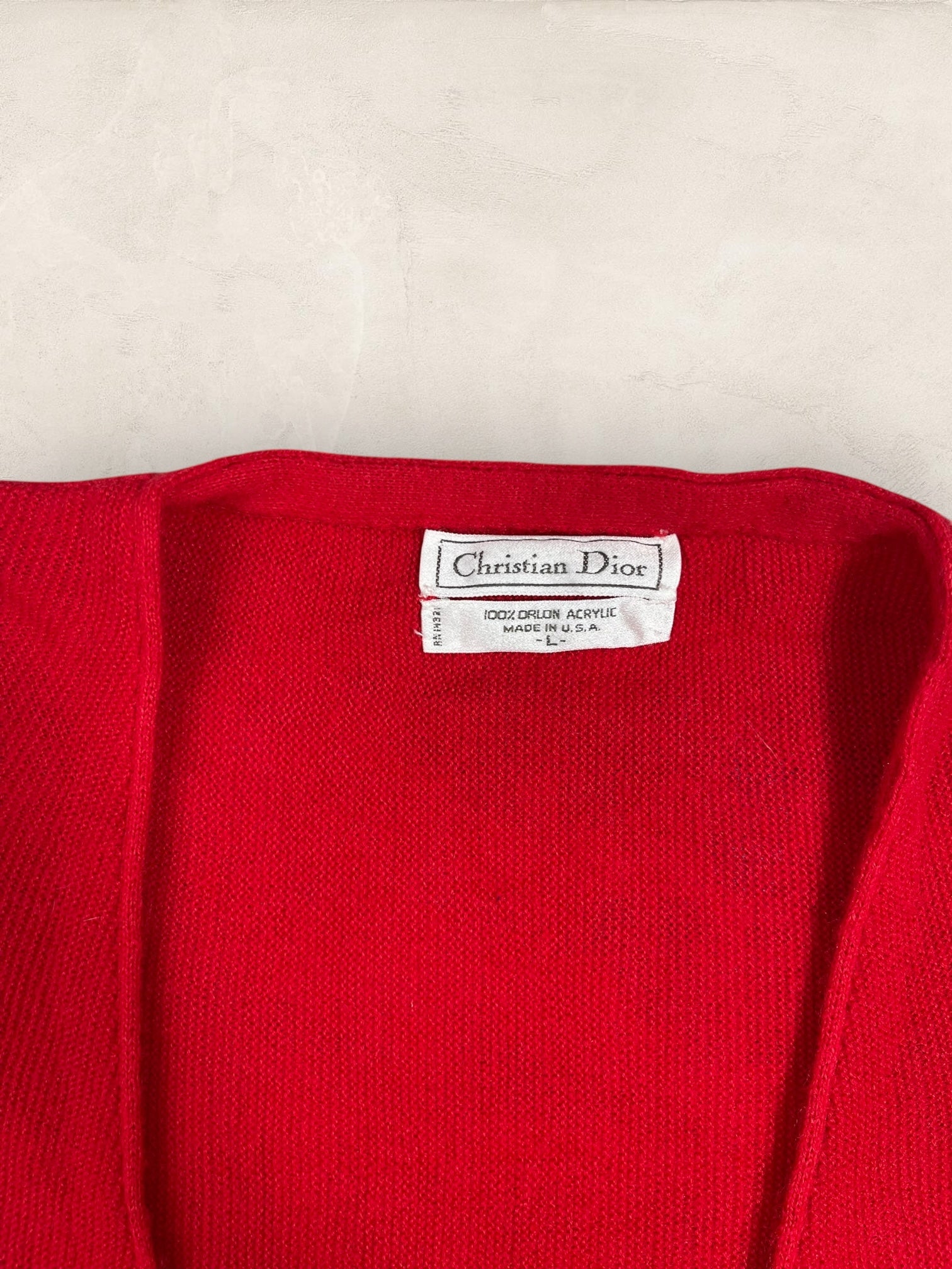 Cardigan Christian Dior Ref: 2538 - ROUGE - L - amifrip - Friperie en ligne et vêtements vintage