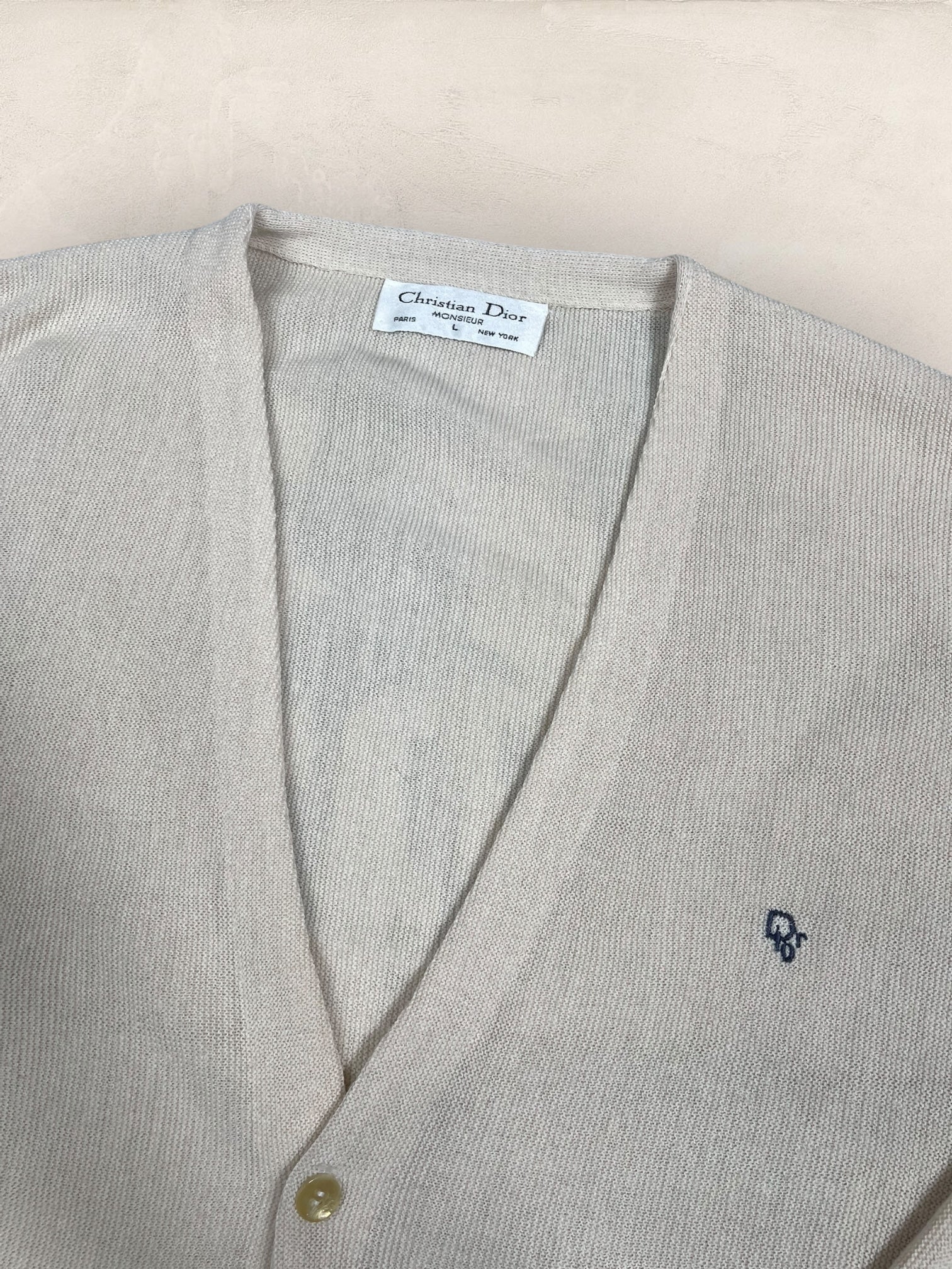 Cardigan Christian Dior Ref: 2546 - JAUNE - L - amifrip - Friperie en ligne et vêtements vintage