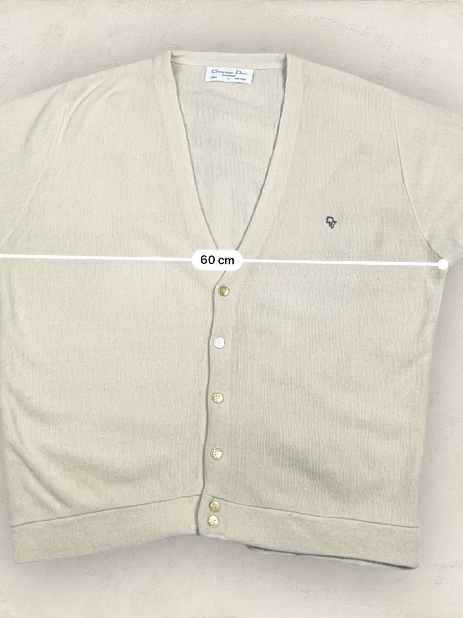 Cardigan Christian Dior Ref: 2546 - JAUNE - L - amifrip - Friperie en ligne et vêtements vintage