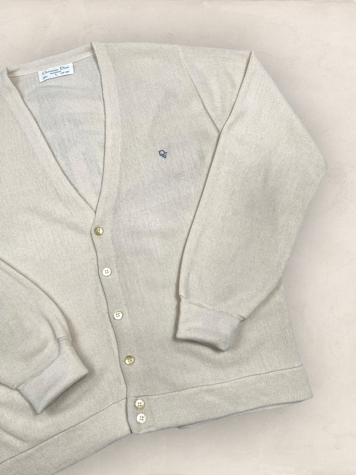 Cardigan Christian Dior Ref: 2546 - JAUNE - L - amifrip - Friperie en ligne et vêtements vintage