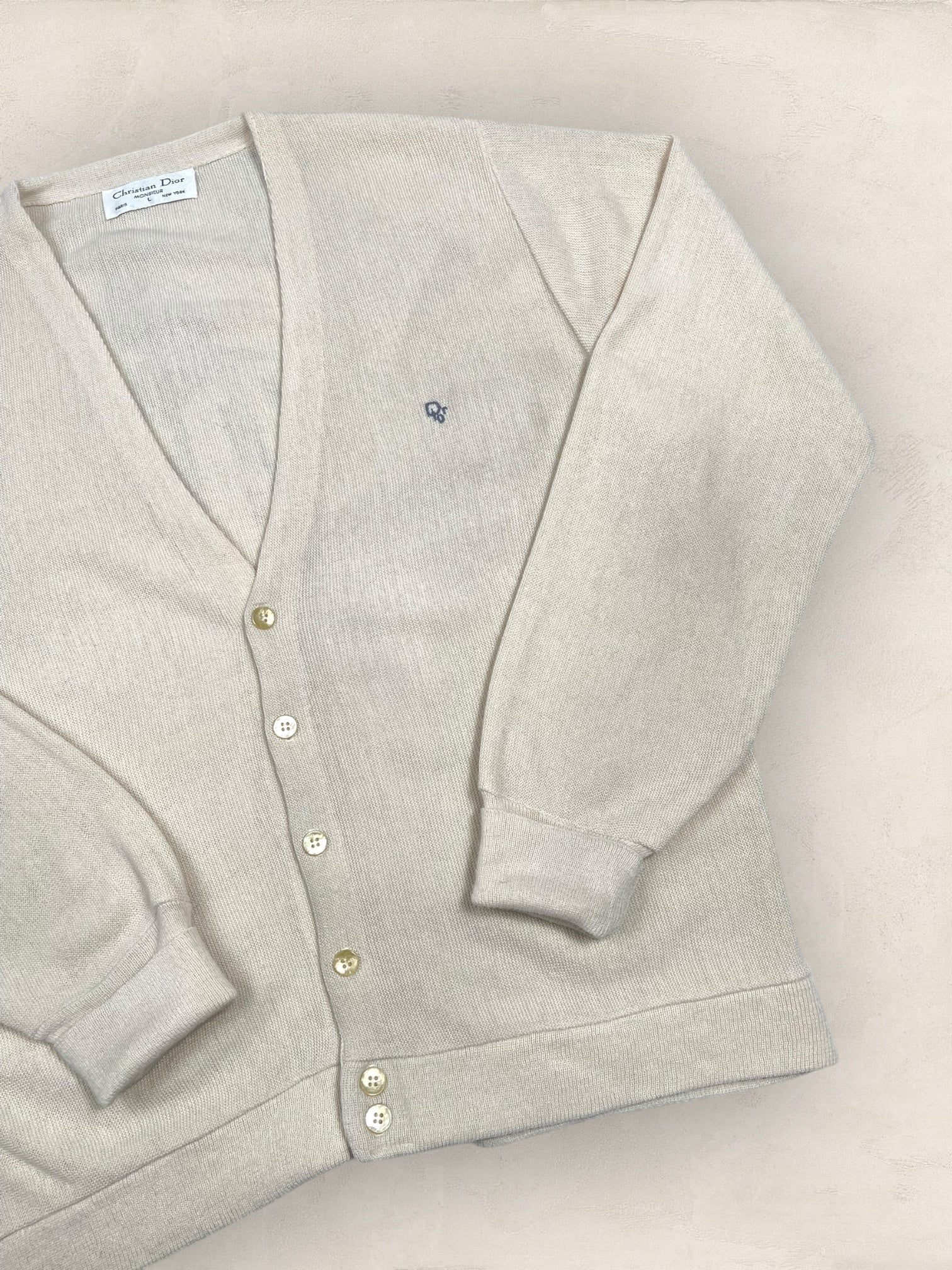 Cardigan Christian Dior Ref: 2546 - JAUNE - L - amifrip - Friperie en ligne et vêtements vintage