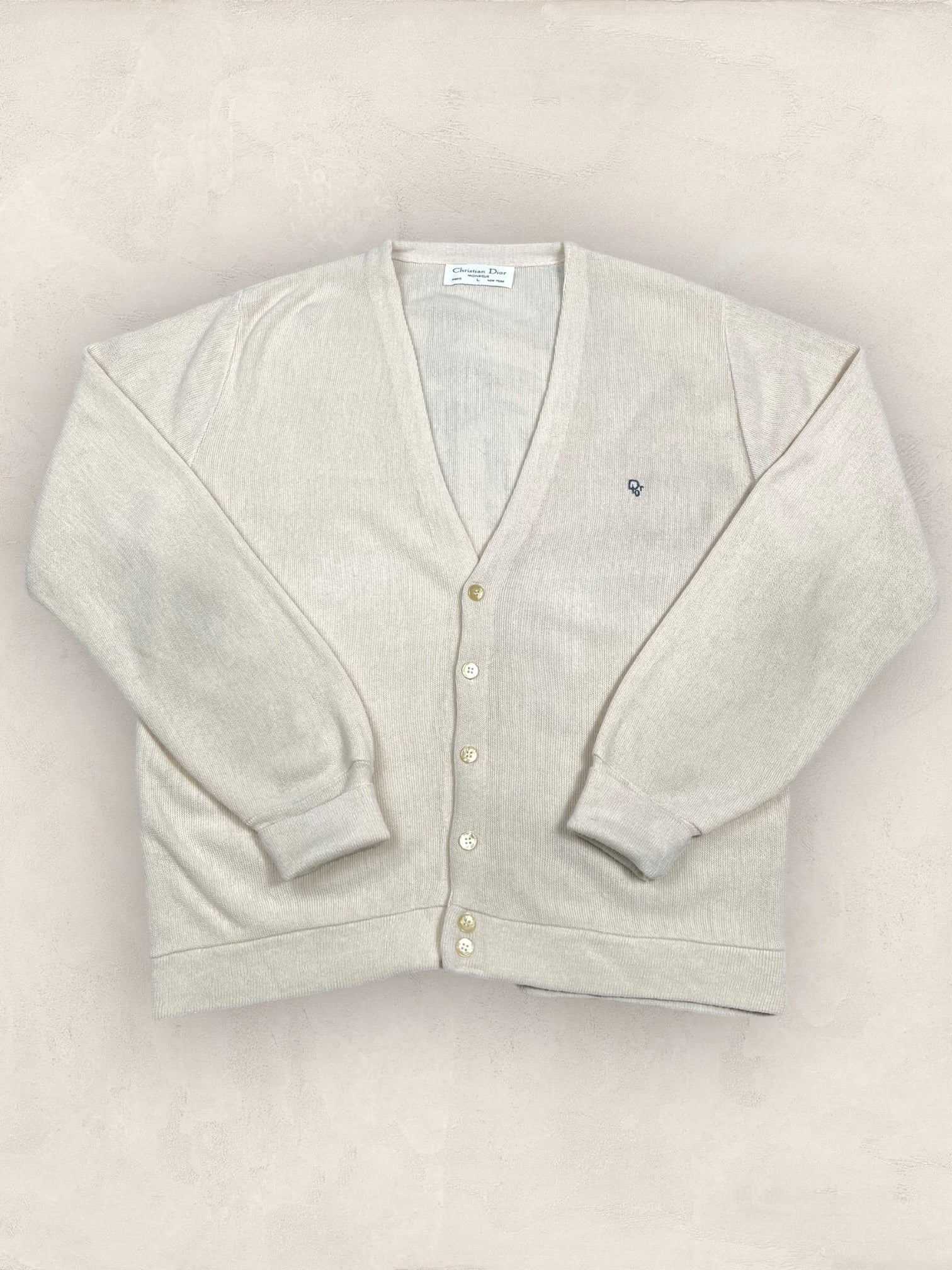 Cardigan Christian Dior Ref: 2546 - JAUNE - L - amifrip - Friperie en ligne et vêtements vintage