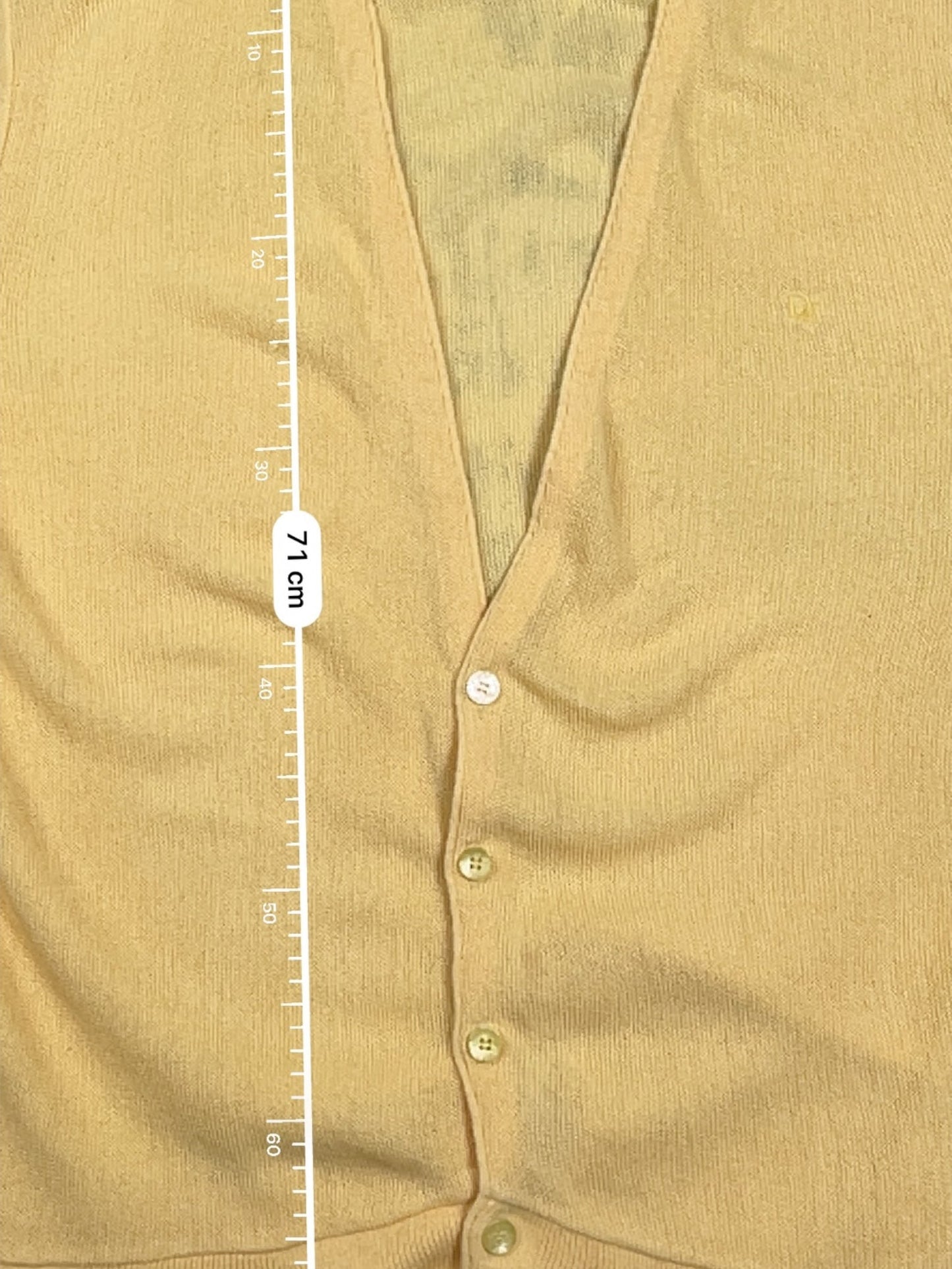 Cardigan Christian Dior Ref: 2547 - JAUNE - L - amifrip - Friperie en ligne et vêtements vintage