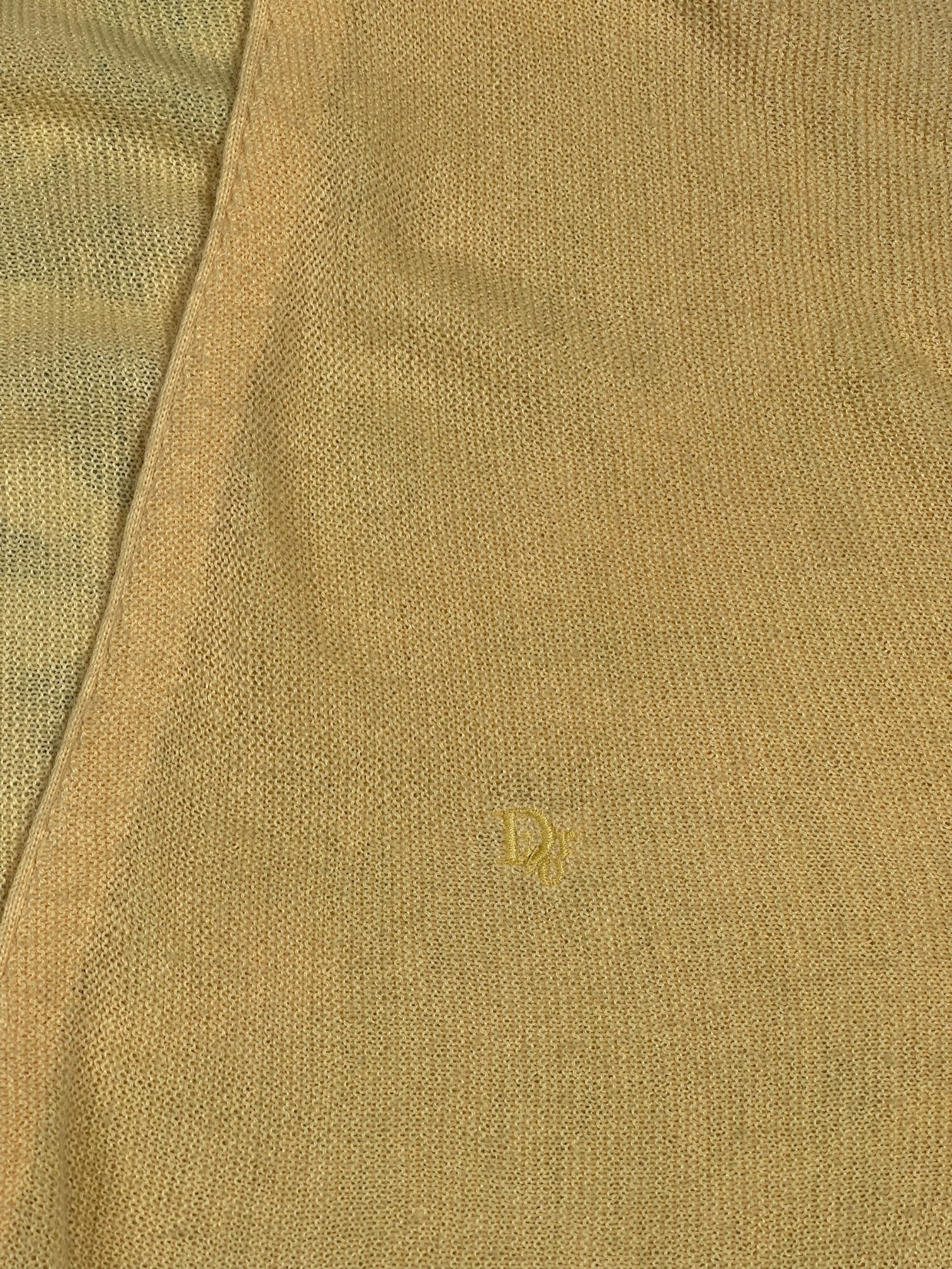 Cardigan Christian Dior Ref: 2547 - JAUNE - L - amifrip - Friperie en ligne et vêtements vintage