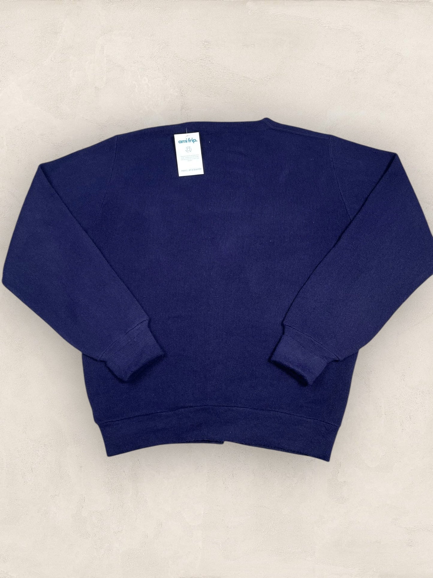 Cardigan Christian Dior Ref: 2554 - BLEU MARINE - L - amifrip - Friperie en ligne et vêtements vintage