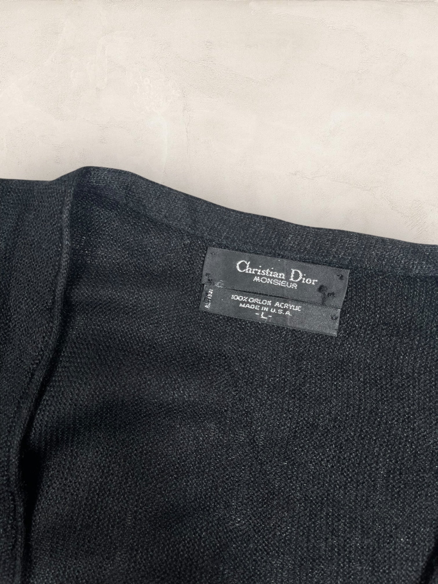 Cardigan Christian Dior Ref: 2555 - NOIR - L - amifrip - Friperie en ligne et vêtements vintage
