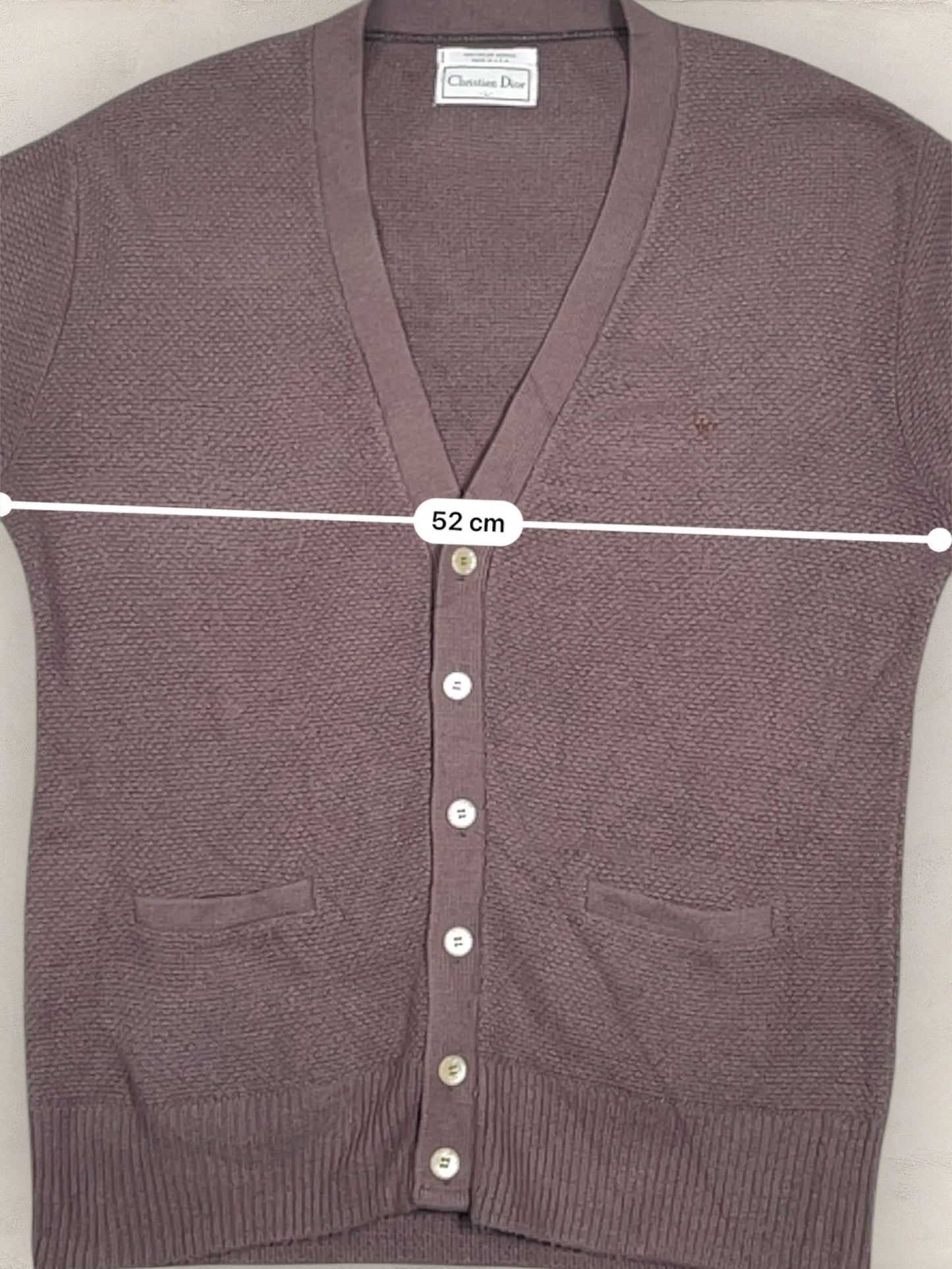 Cardigan Christian Dior Ref: 2556 - MARRON - L - amifrip - Friperie en ligne et vêtements vintage