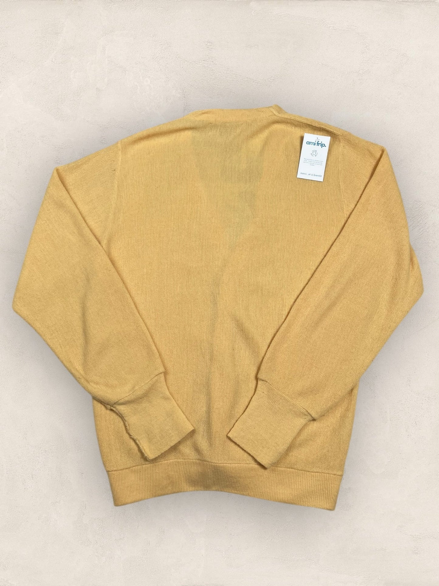 Cardigan Christian Dior Ref: 2559 - JAUNE - M - amifrip - Friperie en ligne et vêtements vintage