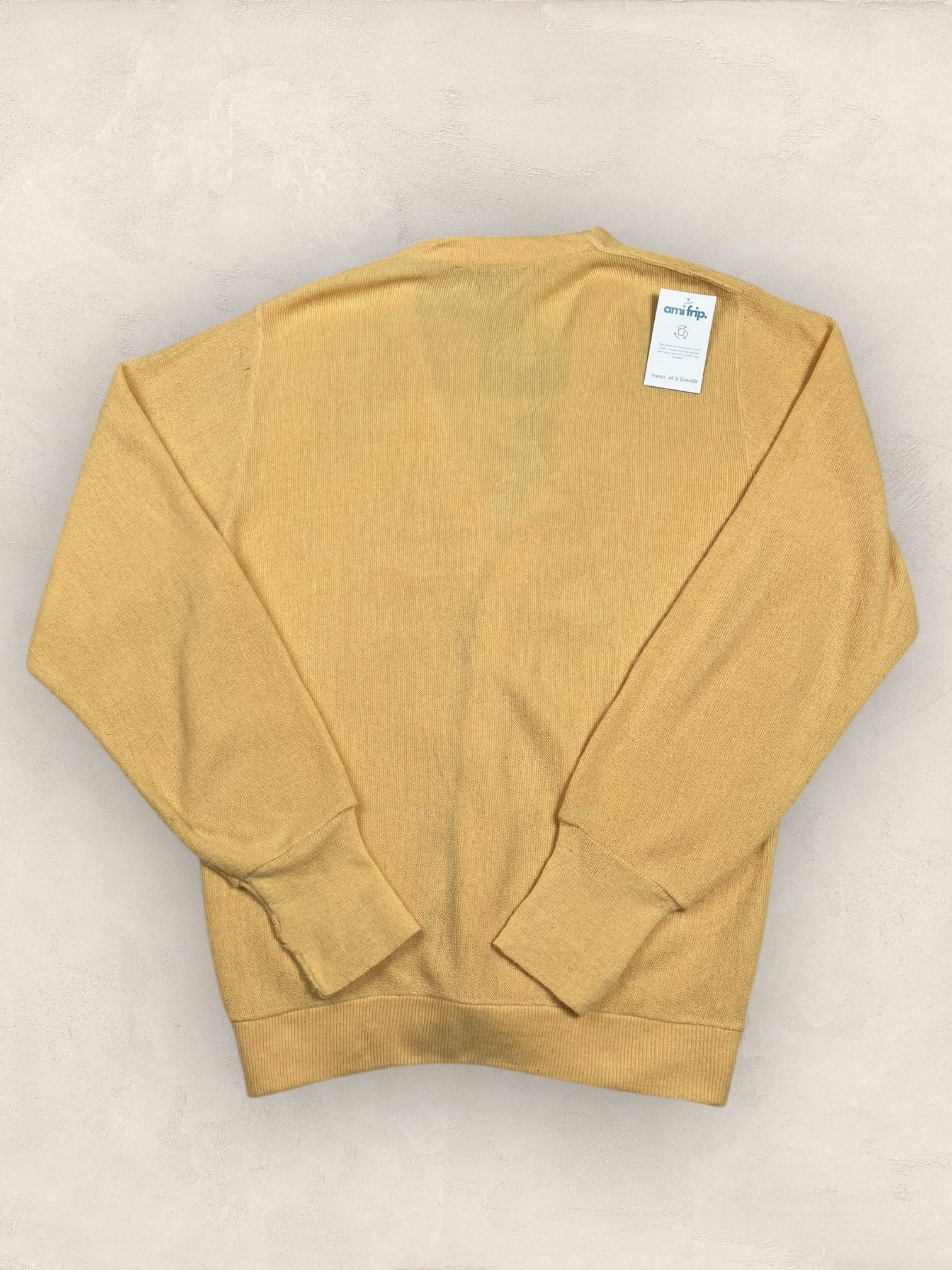 Cardigan Christian Dior Ref: 2559 - JAUNE - M - amifrip - Friperie en ligne et vêtements vintage