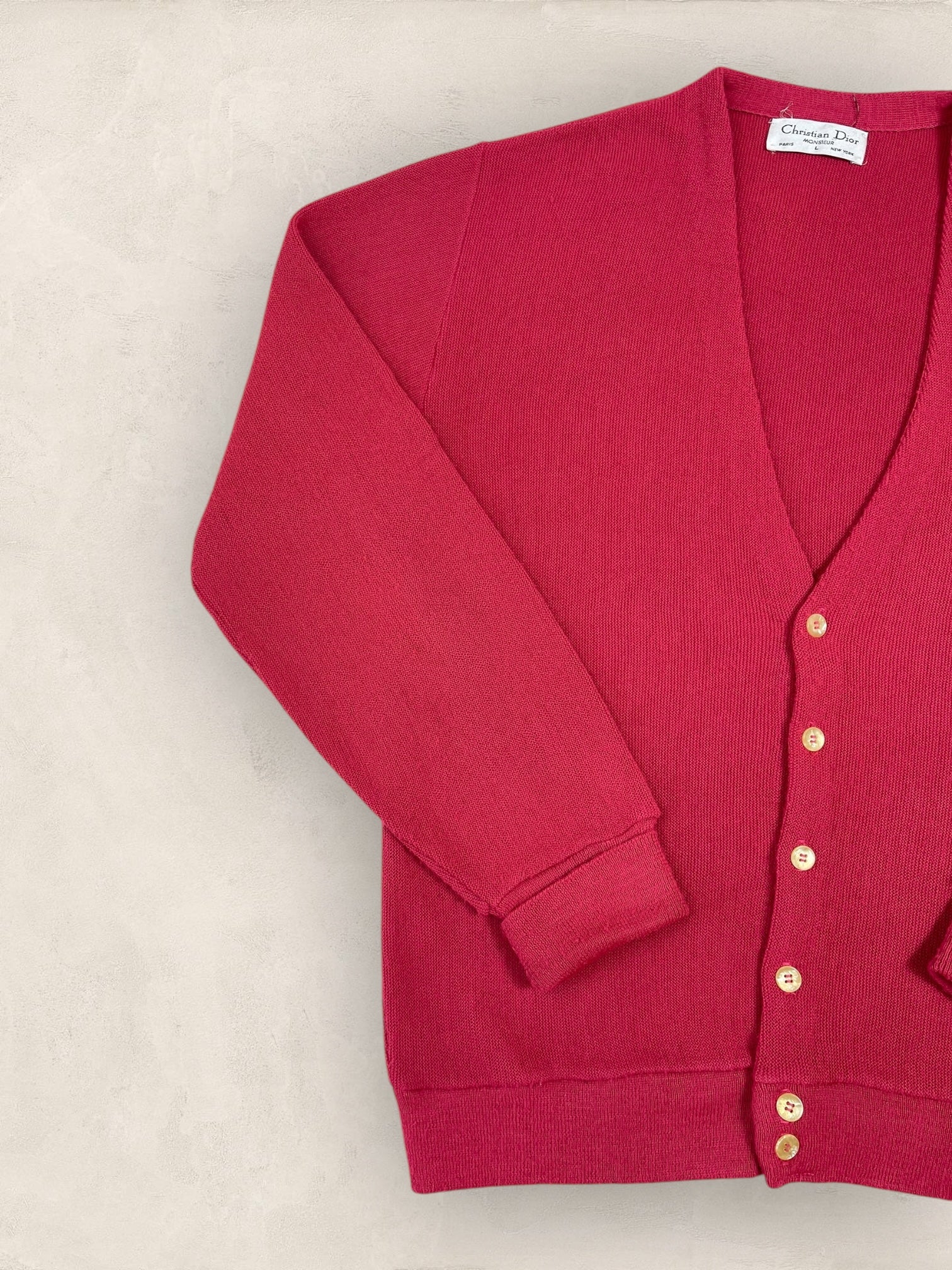 Cardigan Christian Dior Ref: 2561 - ROSE - L - amifrip - Friperie en ligne et vêtements vintage