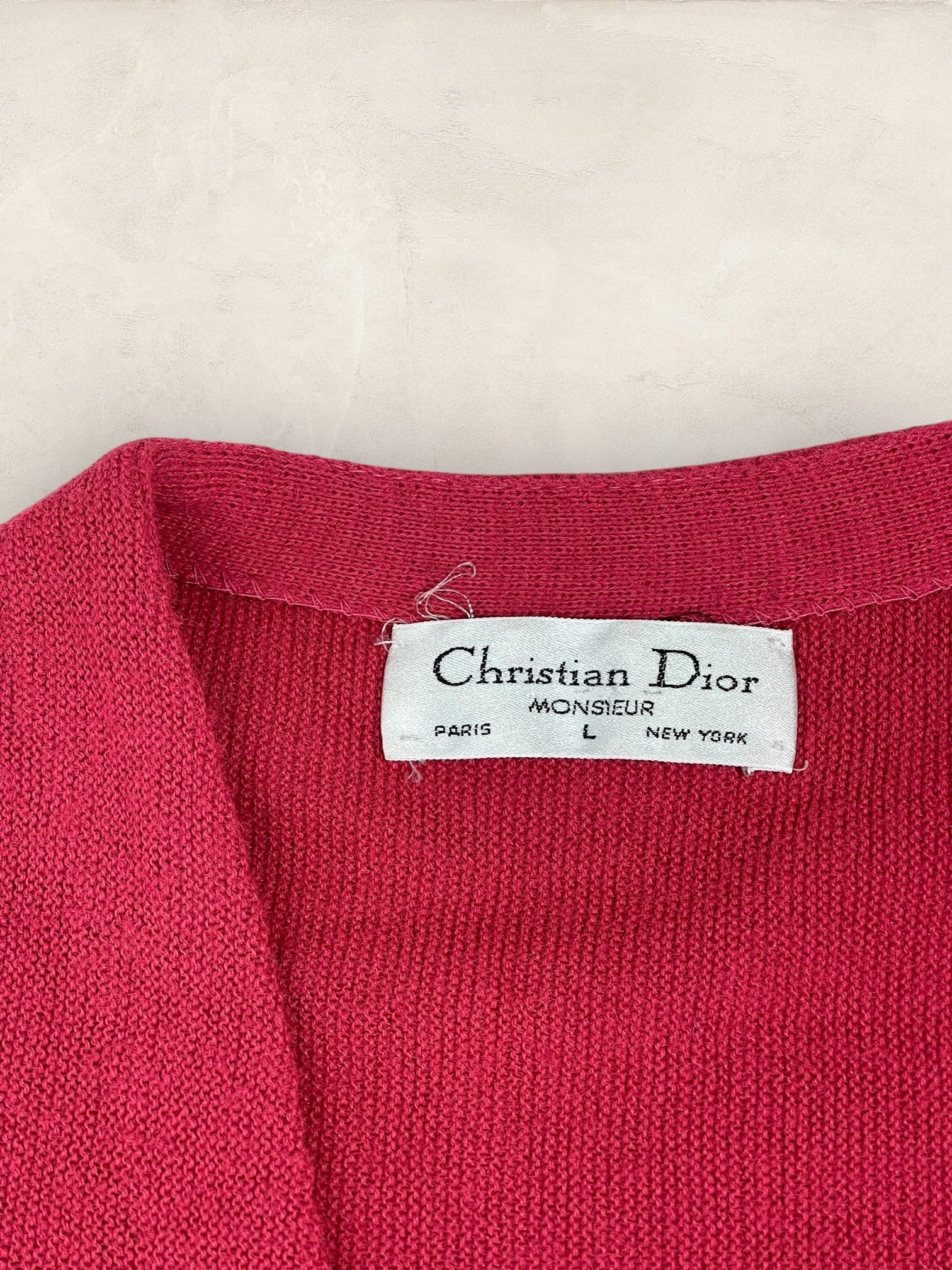 Cardigan Christian Dior Ref: 2561 - ROSE - L - amifrip - Friperie en ligne et vêtements vintage