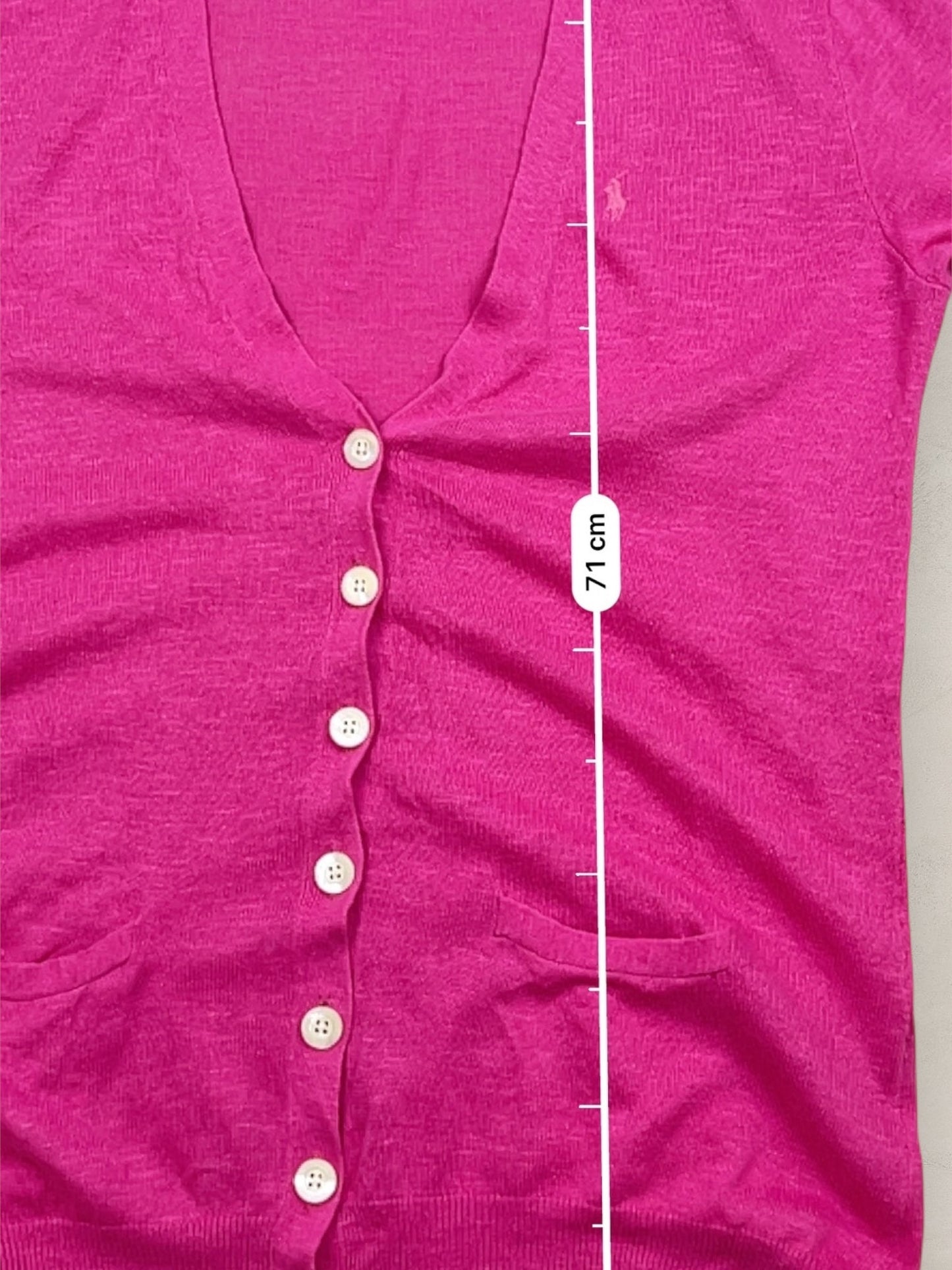 Cardigan en lin Femme Ralph Lauren Rose L Ref:3418 - Rose - L - amifrip
