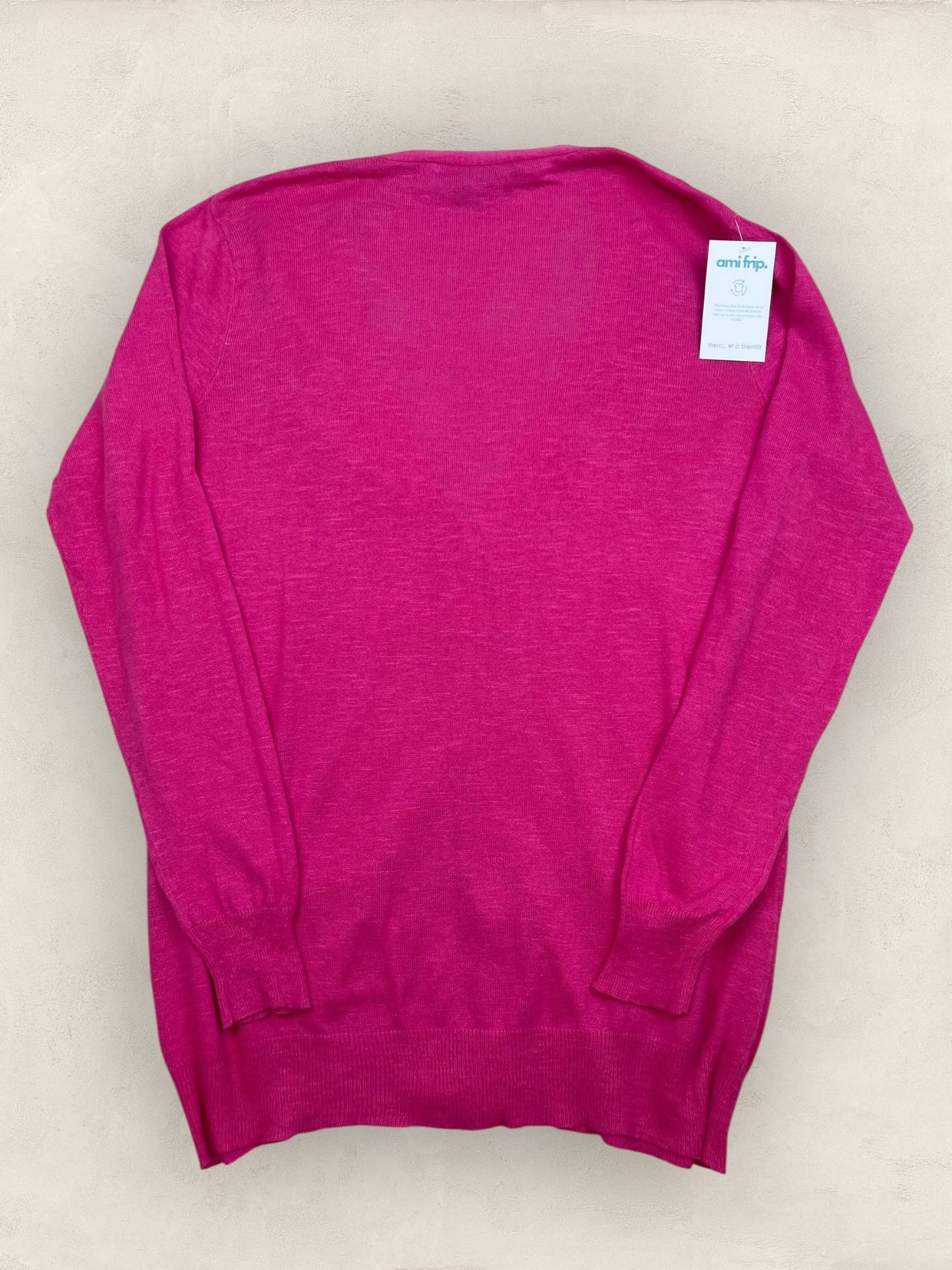 Cardigan en lin Femme Ralph Lauren Rose L Ref:3418 - Rose - L - amifrip