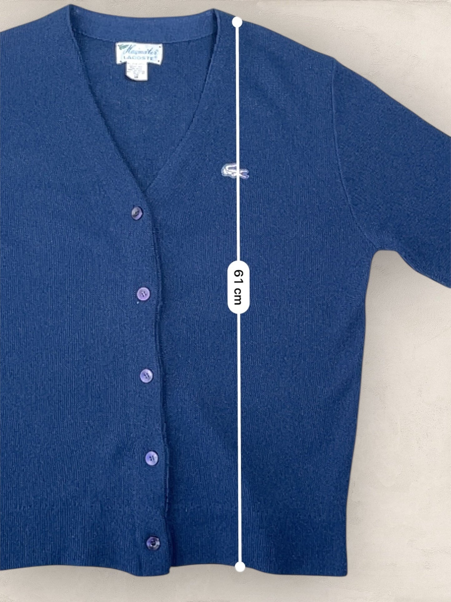 Cardigan Femme Lacoste BLEU MARINE S Ref:2855 - BLEU MARINE - S - amifrip - Friperie en ligne et vêtements vintage