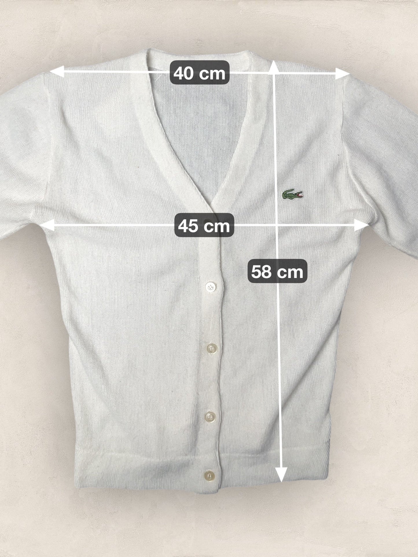 Cardigan Femme Lacoste Izod Blanc S Ref:3851 - Blanc - S - amifrip