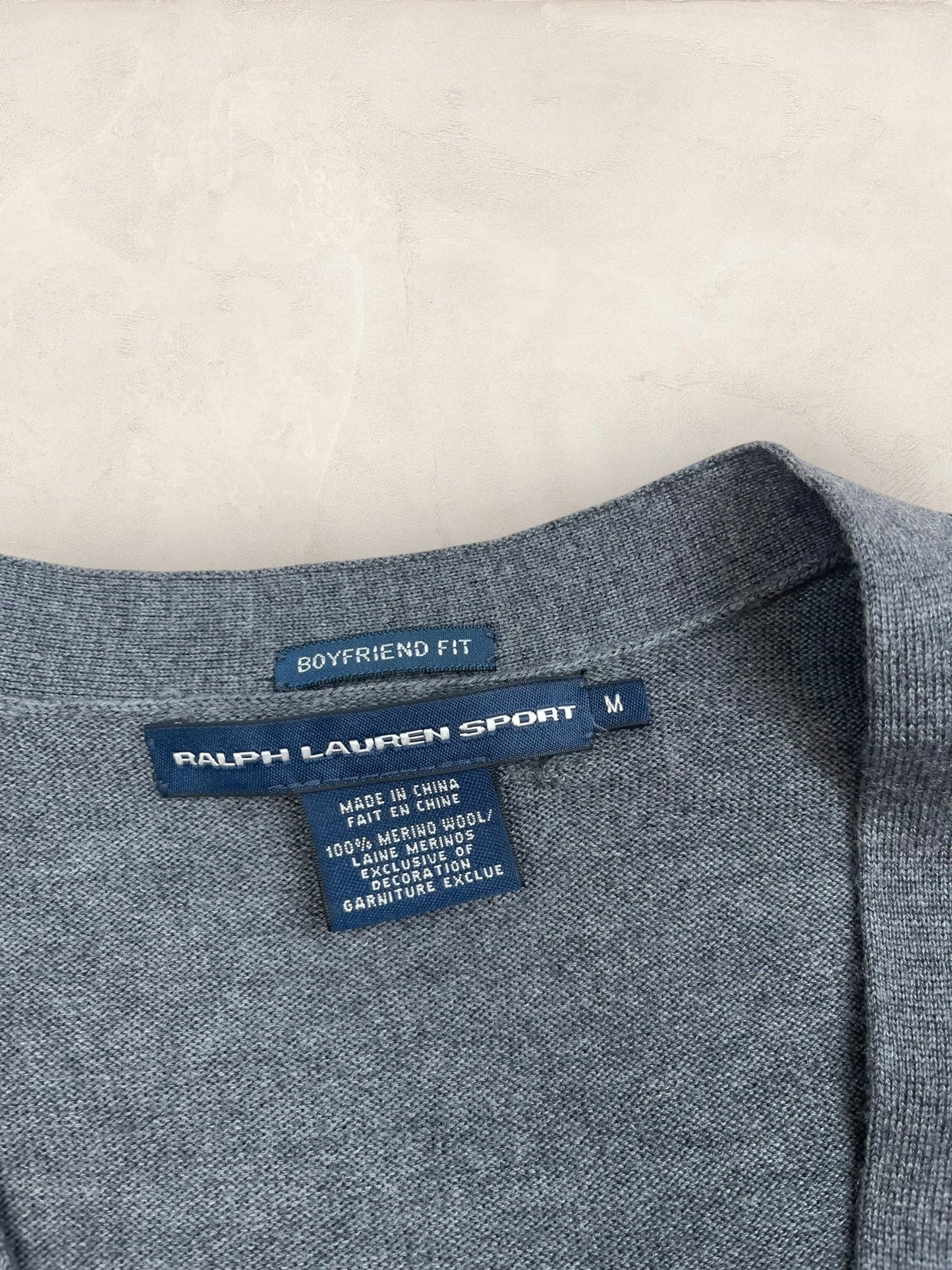 Cardigan Femme Ralph Lauren Gris M Ref:3433 - Gris - M - amifrip