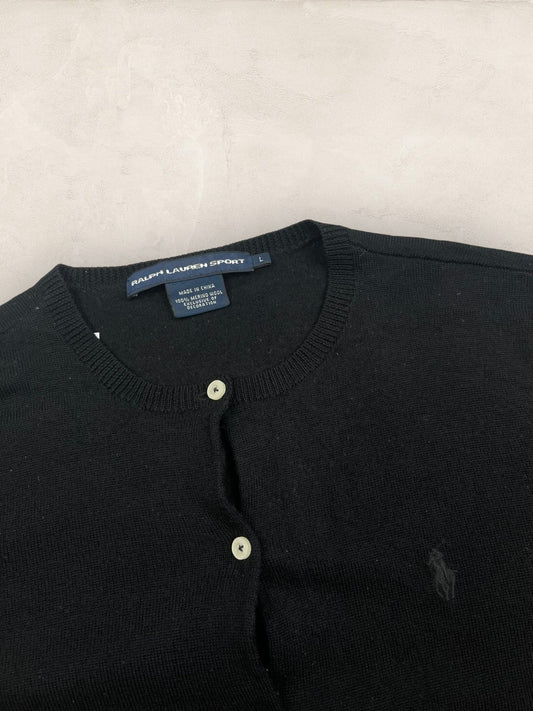 Cardigan Femme Ralph Lauren Noir L Ref:3413 - Noir - L - amifrip