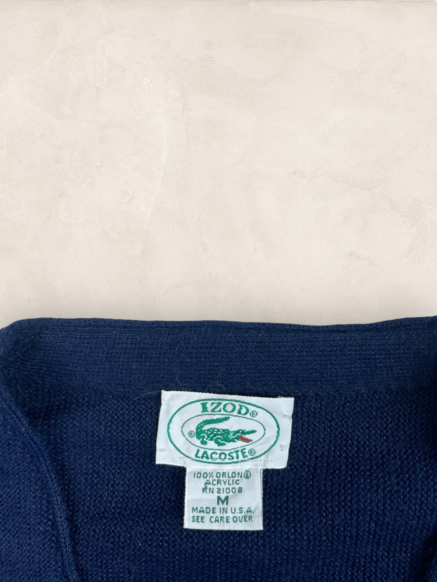 Cardigan Homme IZOD Lacoste Bleu Marine M Ref:3312 - Bleu Marine - M - amifrip