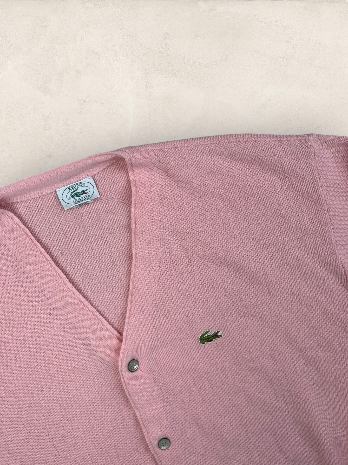 Cardigan Homme IZOD Lacoste Rose XL Ref:3318 - Rose - XL - amifrip