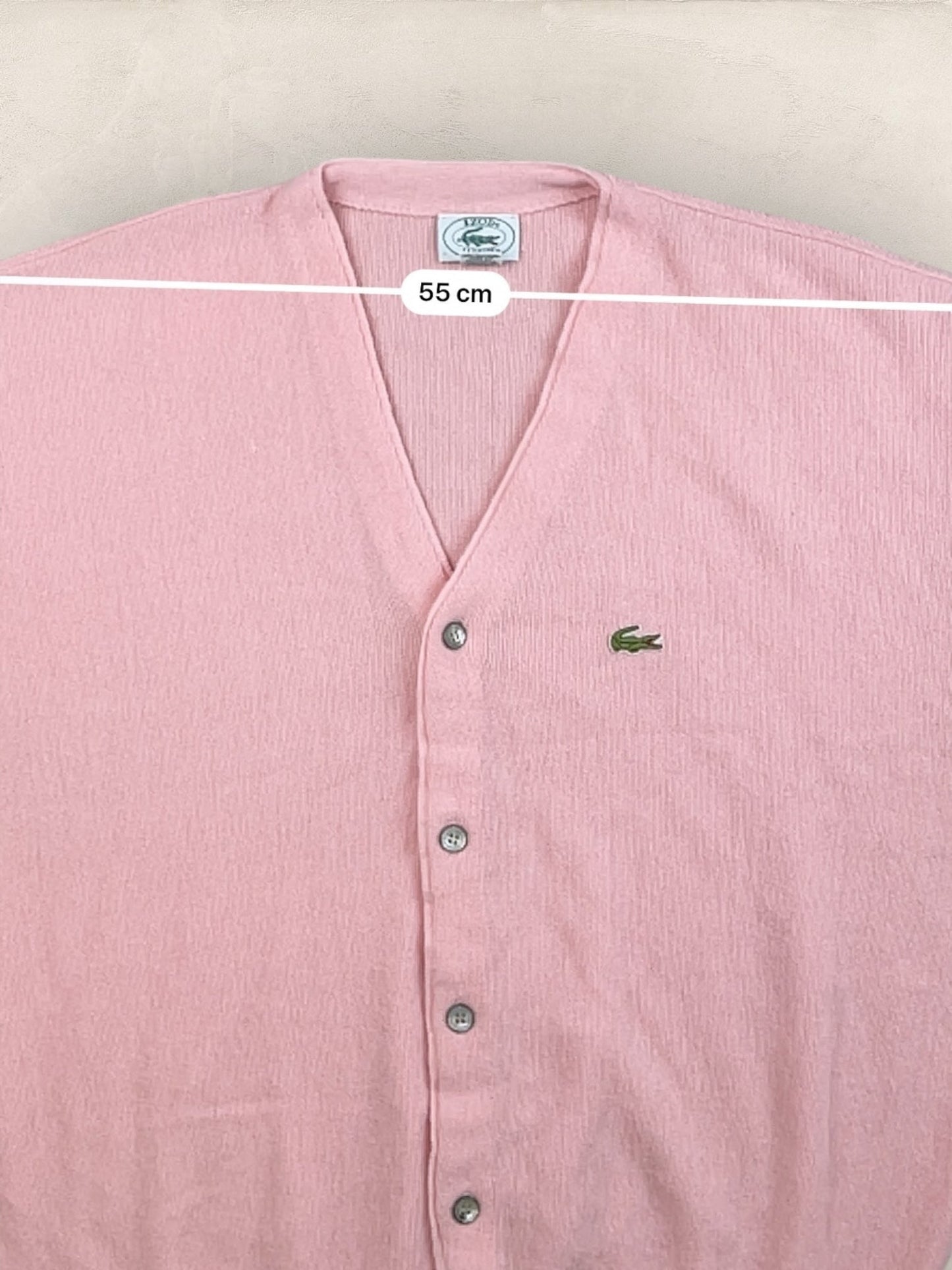 Cardigan Homme IZOD Lacoste Rose XL Ref:3318 - Rose - XL - amifrip