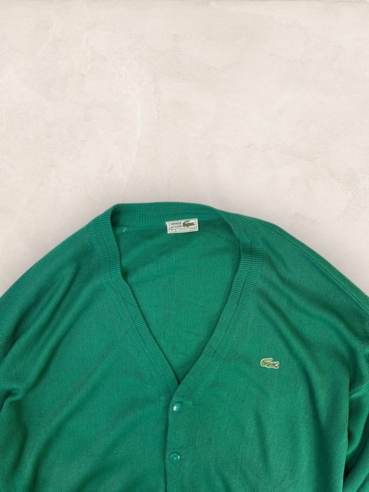 Cardigan Homme Lacoste 2XL Ref:3993 - VERT - 2XL - amifrip