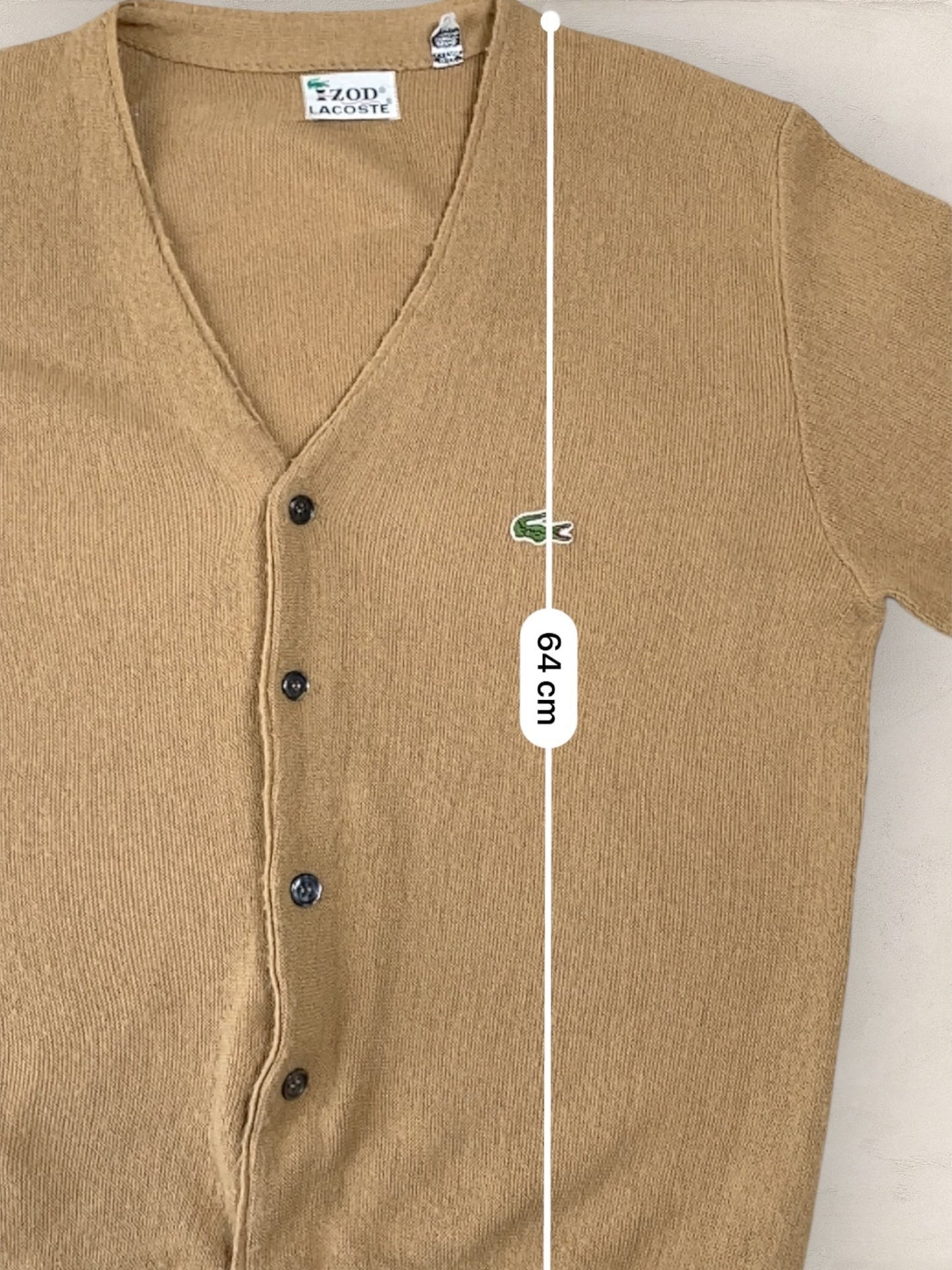 Cardigan Homme Lacoste BEIGE M Ref:2850 - BEIGE - M - amifrip - Friperie en ligne et vêtements vintage
