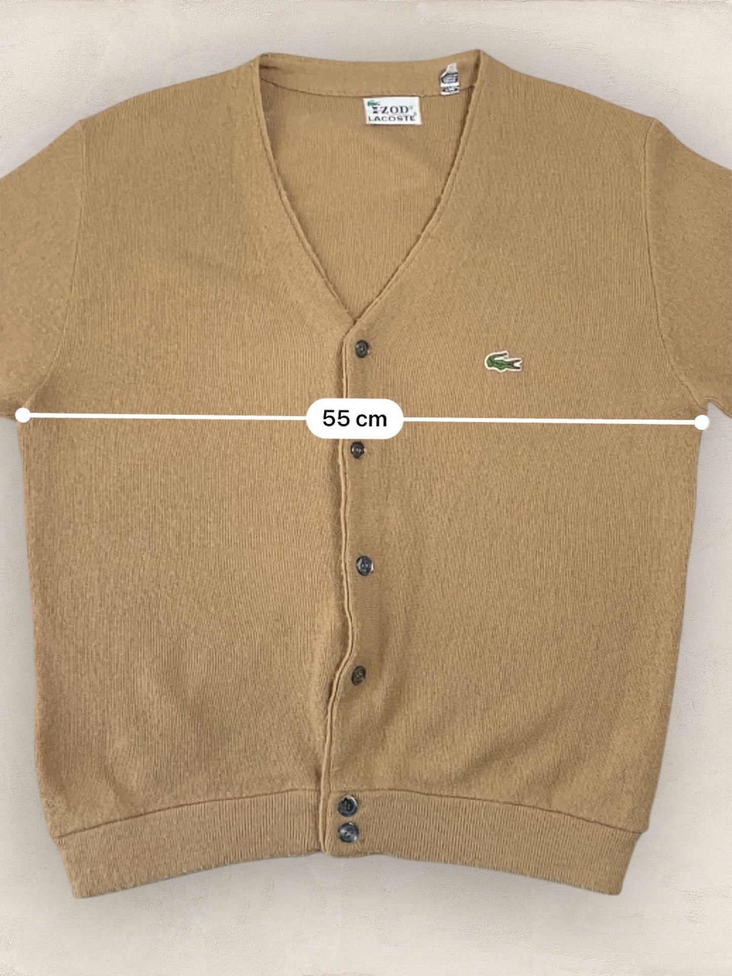 Cardigan Homme Lacoste BEIGE M Ref:2850 - BEIGE - M - amifrip - Friperie en ligne et vêtements vintage