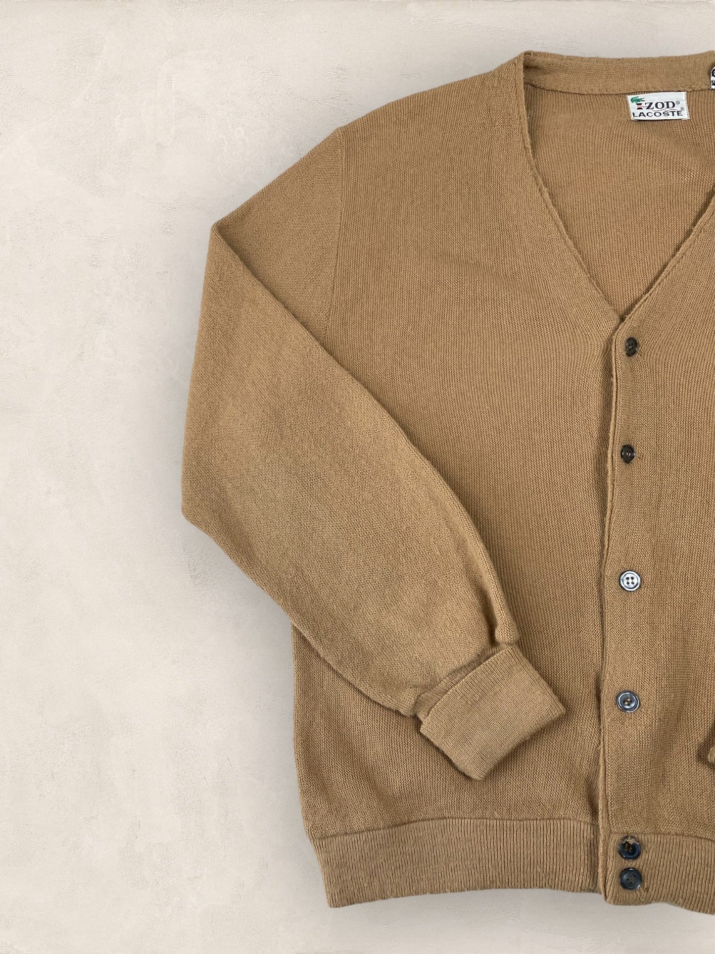 Cardigan Homme Lacoste BEIGE M Ref:2850 - BEIGE - M - amifrip - Friperie en ligne et vêtements vintage