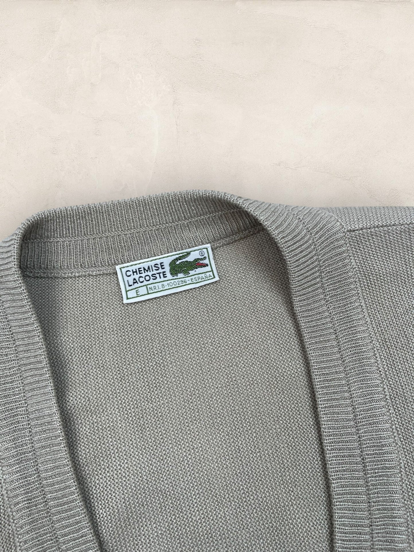 Cardigan Homme Lacoste Beige XL Ref:3370 - Beige - XL - amifrip
