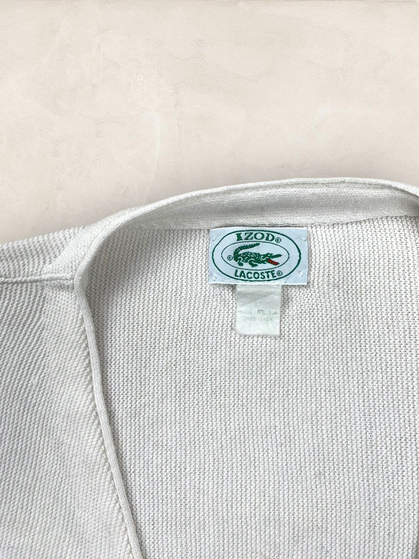 Cardigan Homme Lacoste Blanc L Ref:3169 - Blanc - L - amifrip