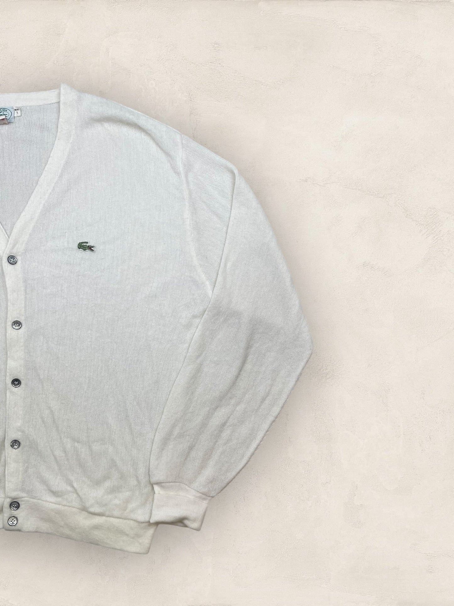 Cardigan Homme Lacoste Blanc L Ref:3259 - Blanc - L - amifrip