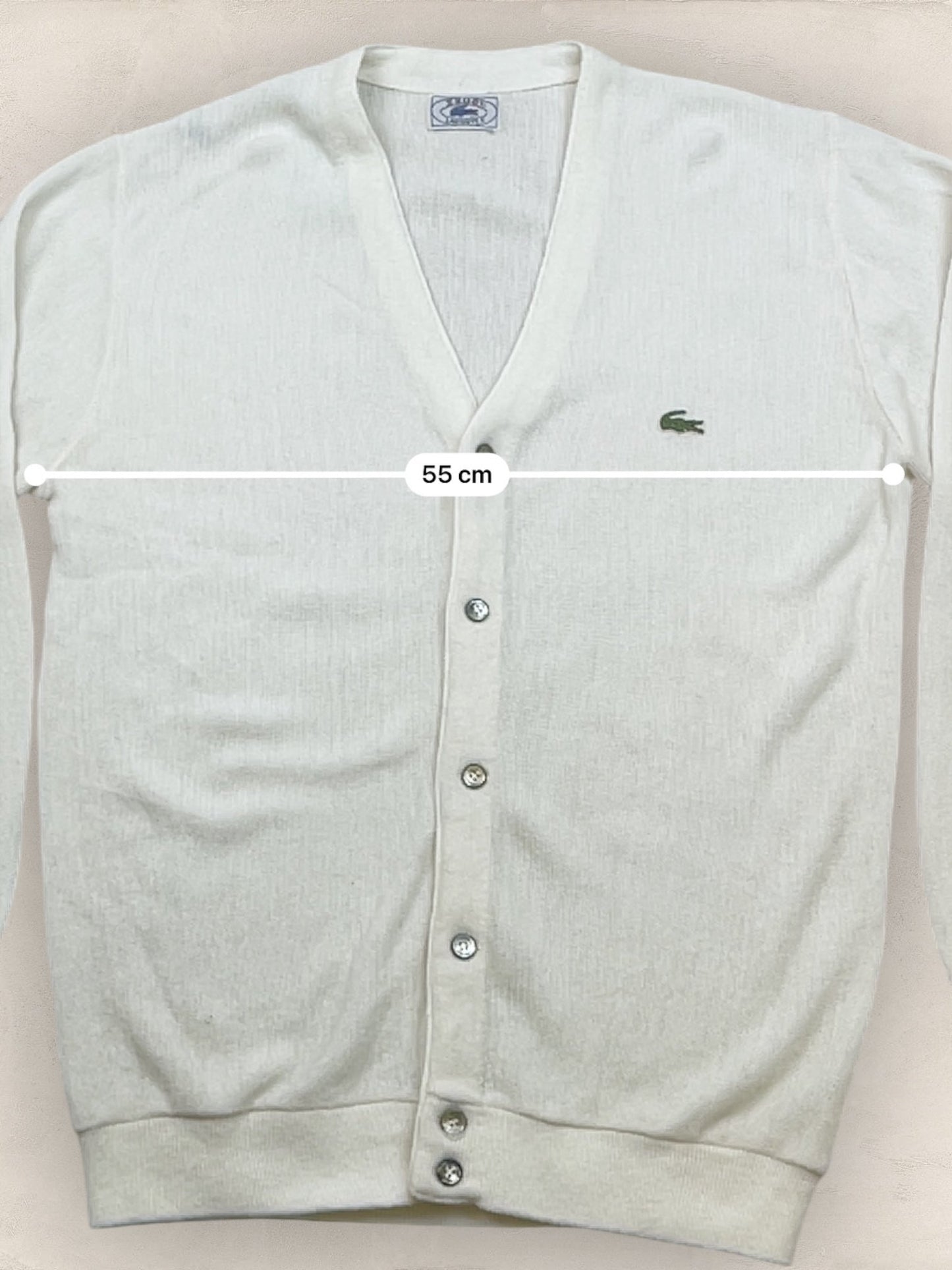 Cardigan Homme Lacoste Blanc L Ref:3384 - Blanc - L - amifrip