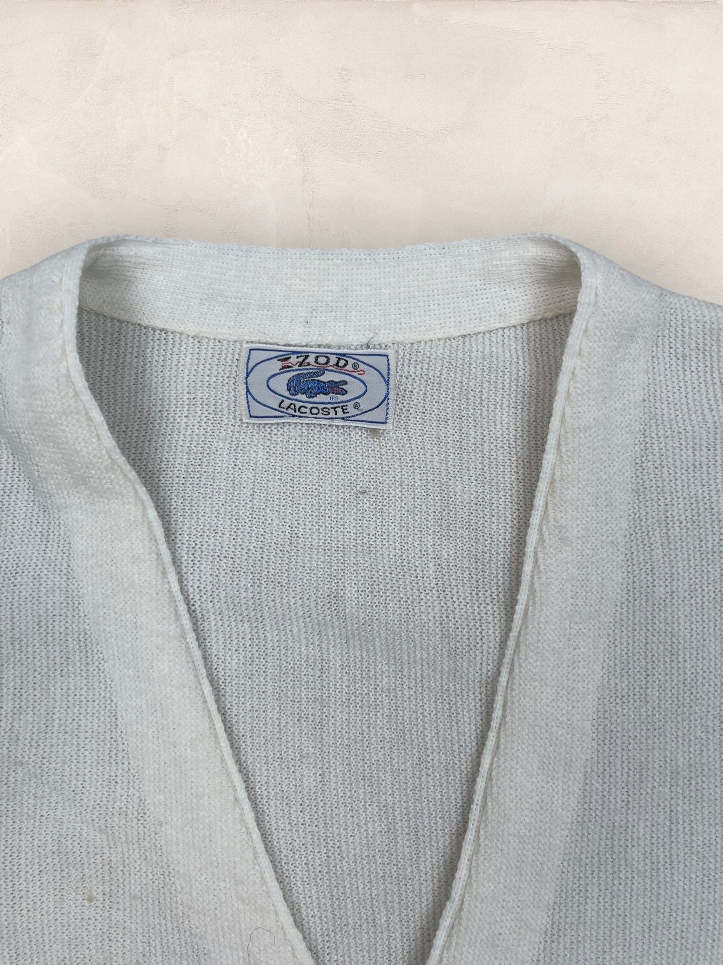 Cardigan Homme Lacoste Blanc L Ref:3384 - Blanc - L - amifrip