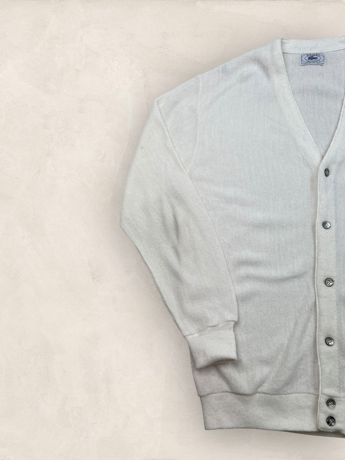 Cardigan Homme Lacoste Blanc L Ref:3384 - Blanc - L - amifrip