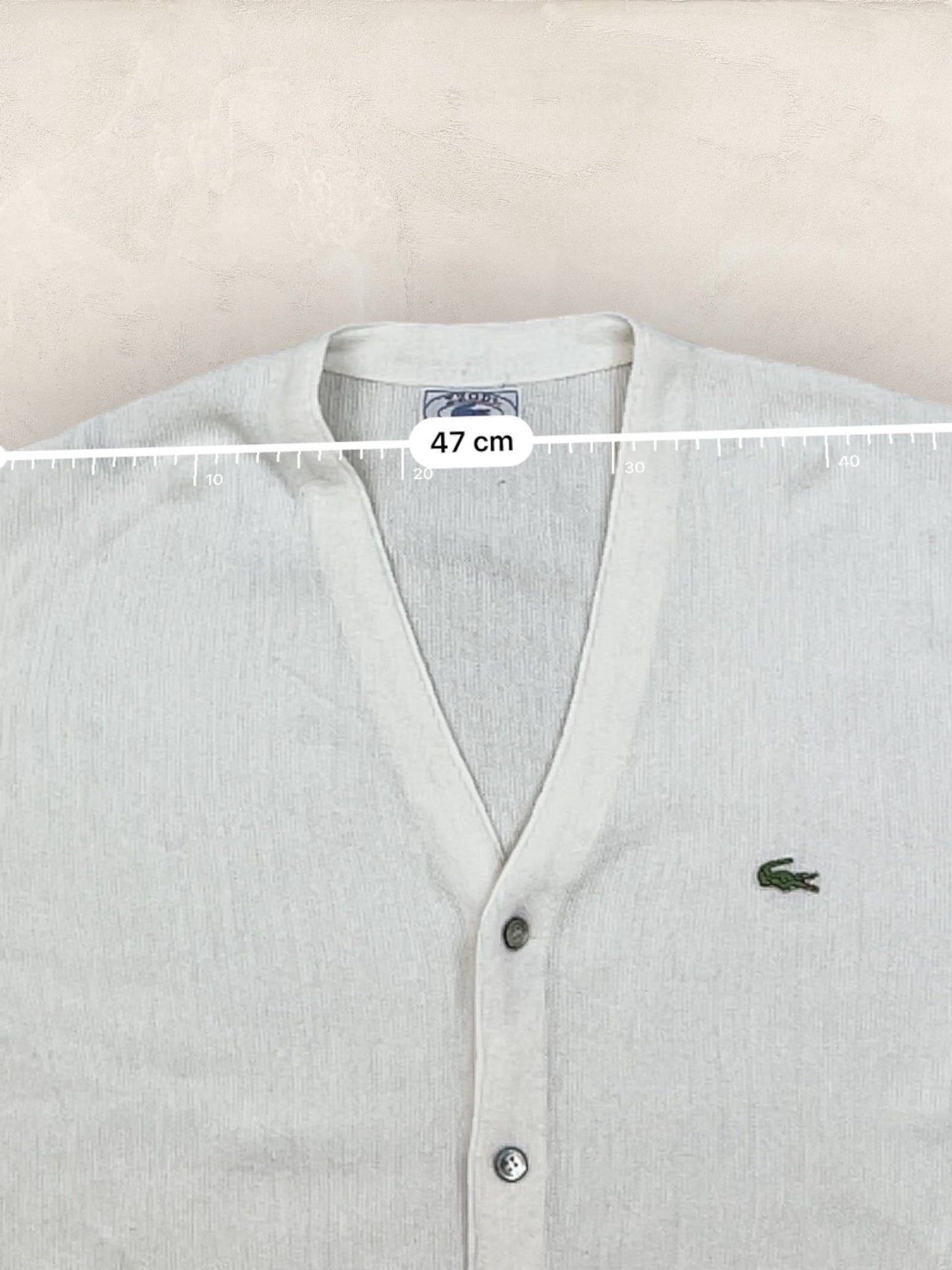Cardigan Homme Lacoste Blanc L Ref:3384 - Blanc - L - amifrip