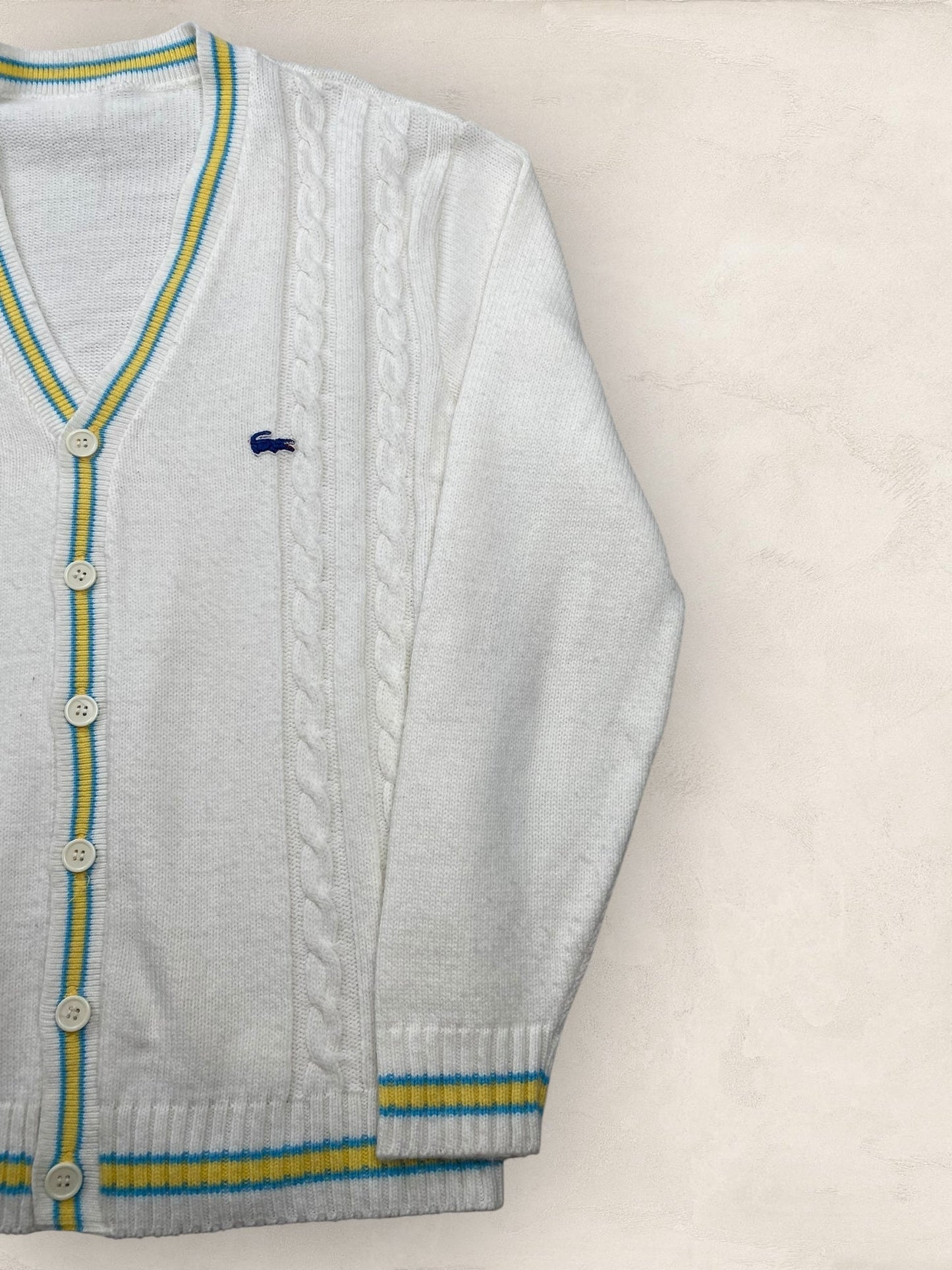Cardigan Homme Lacoste Blanc M Ref:3176 - Blanc - M - amifrip