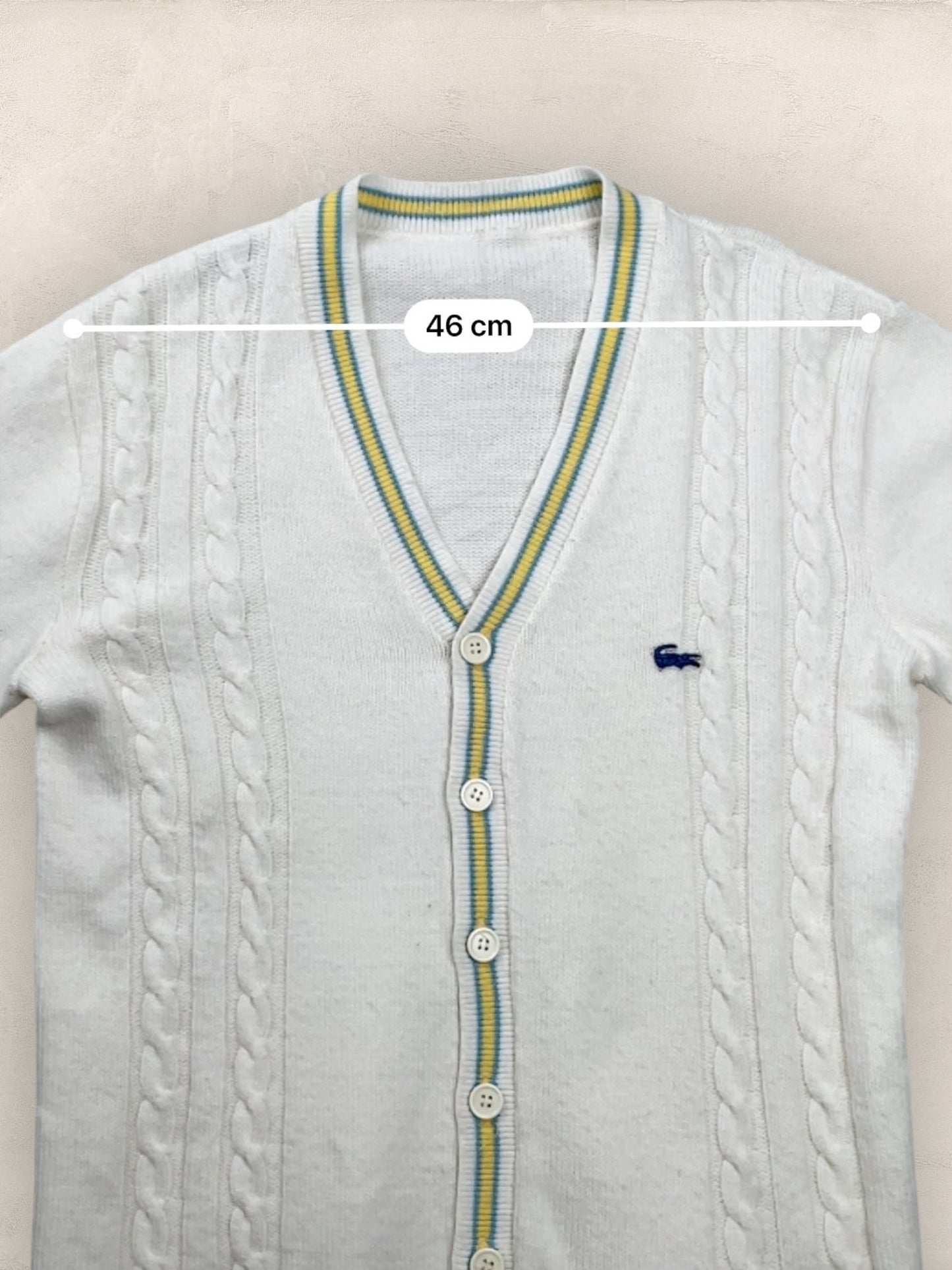 Cardigan Homme Lacoste Blanc M Ref:3176 - Blanc - M - amifrip