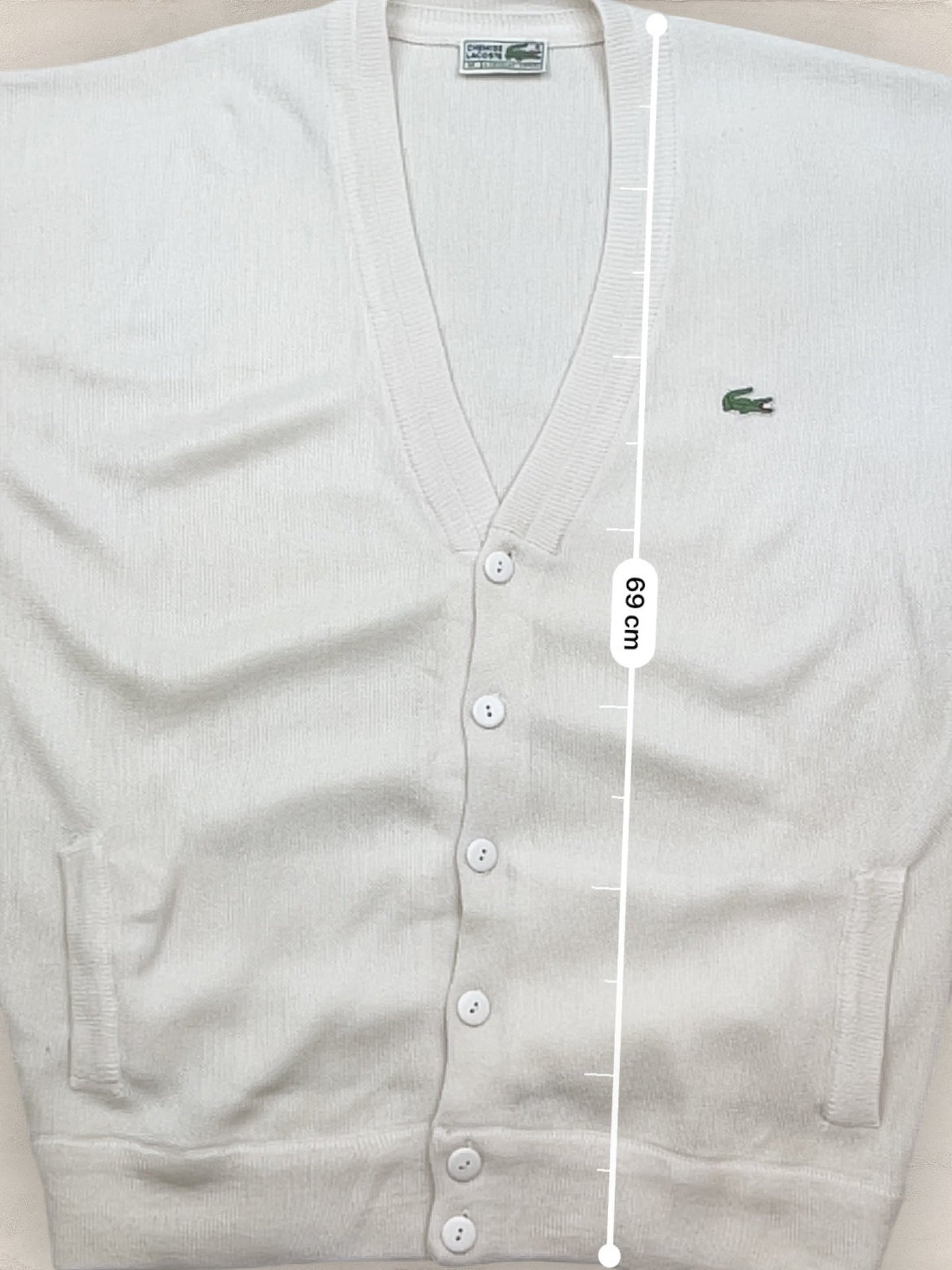 Cardigan Homme Lacoste Blanc M Ref:3374 - Blanc - M - amifrip