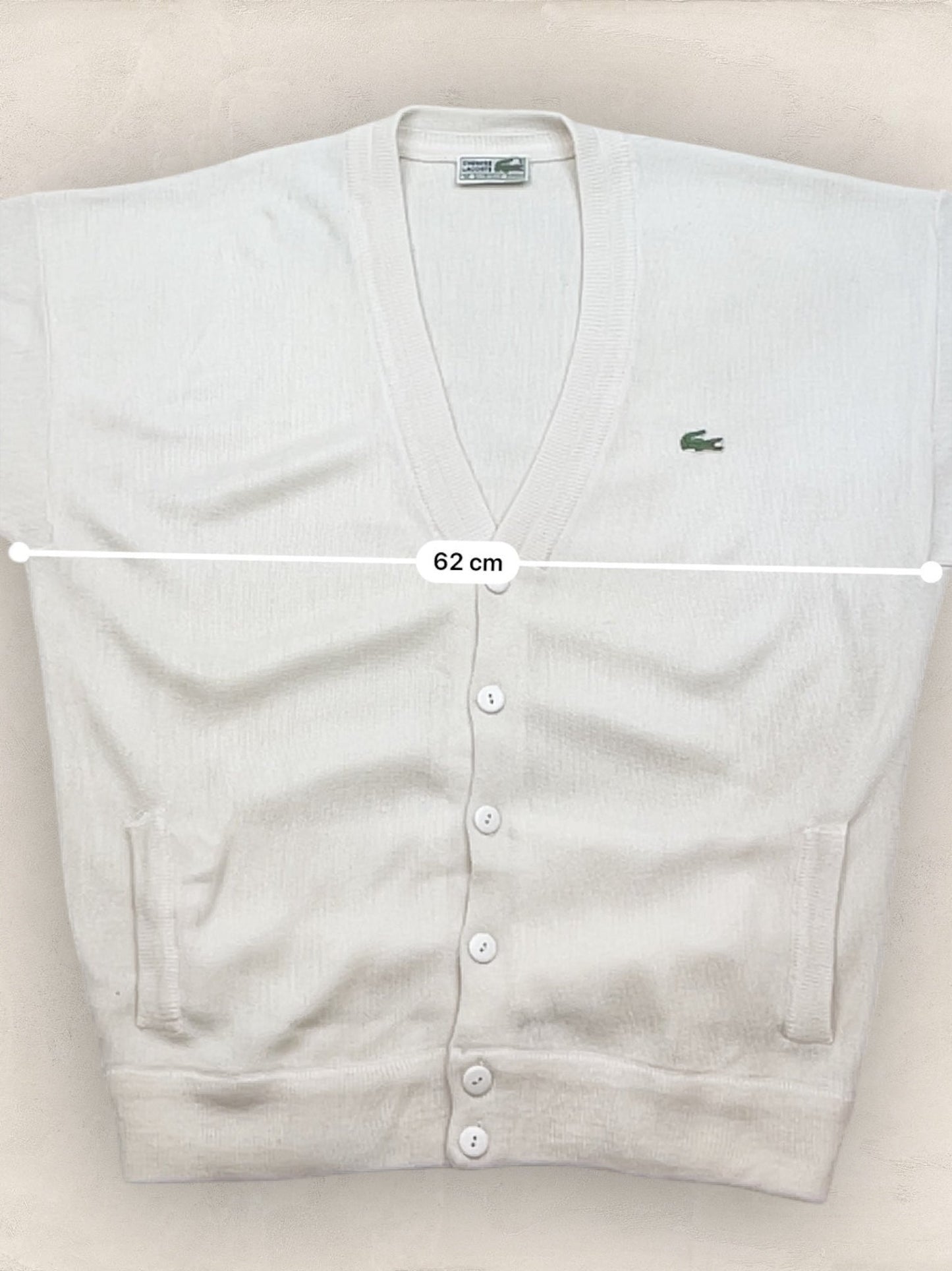 Cardigan Homme Lacoste Blanc M Ref:3374 - Blanc - M - amifrip