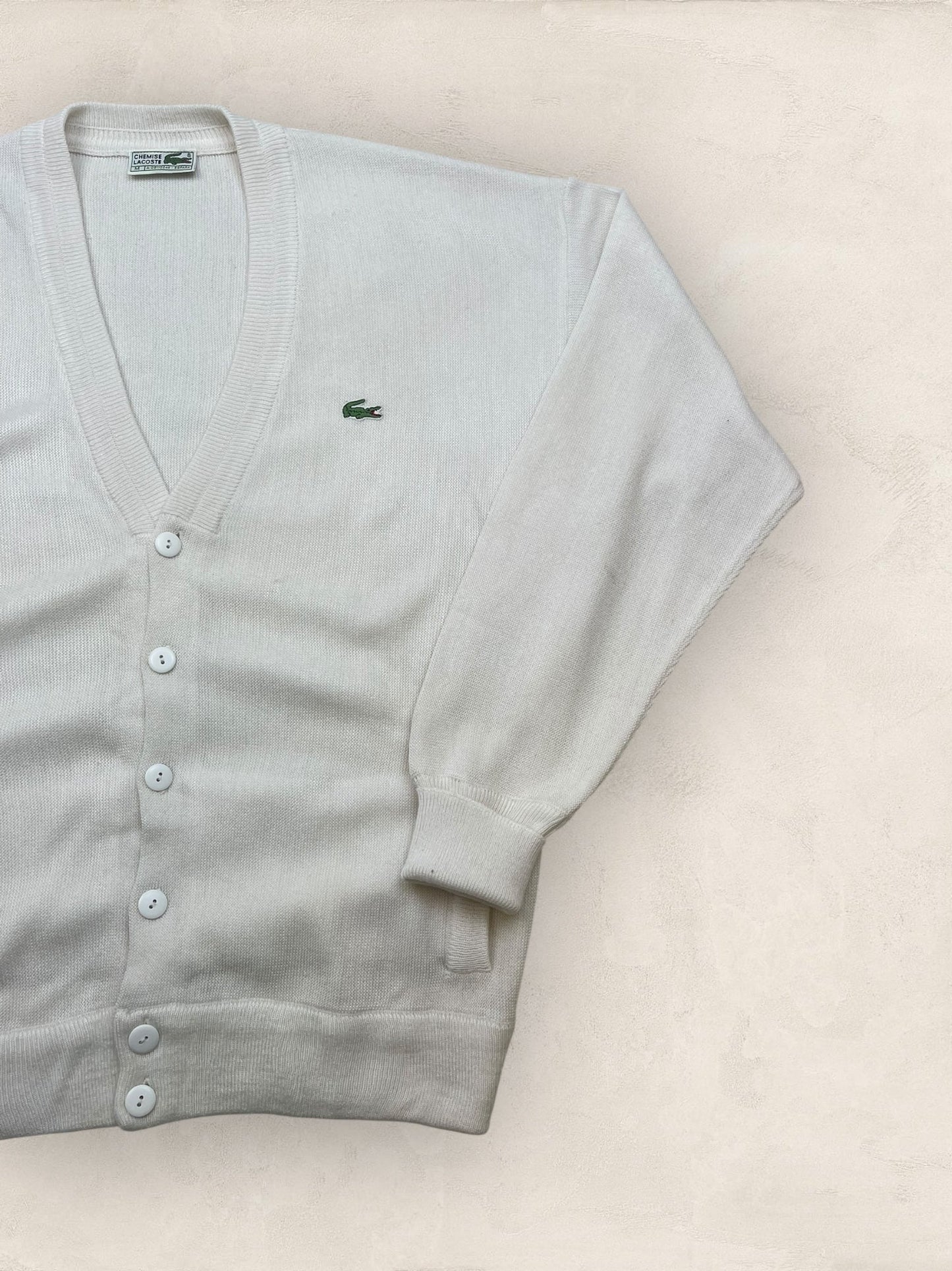 Cardigan Homme Lacoste Blanc M Ref:3374 - Blanc - M - amifrip